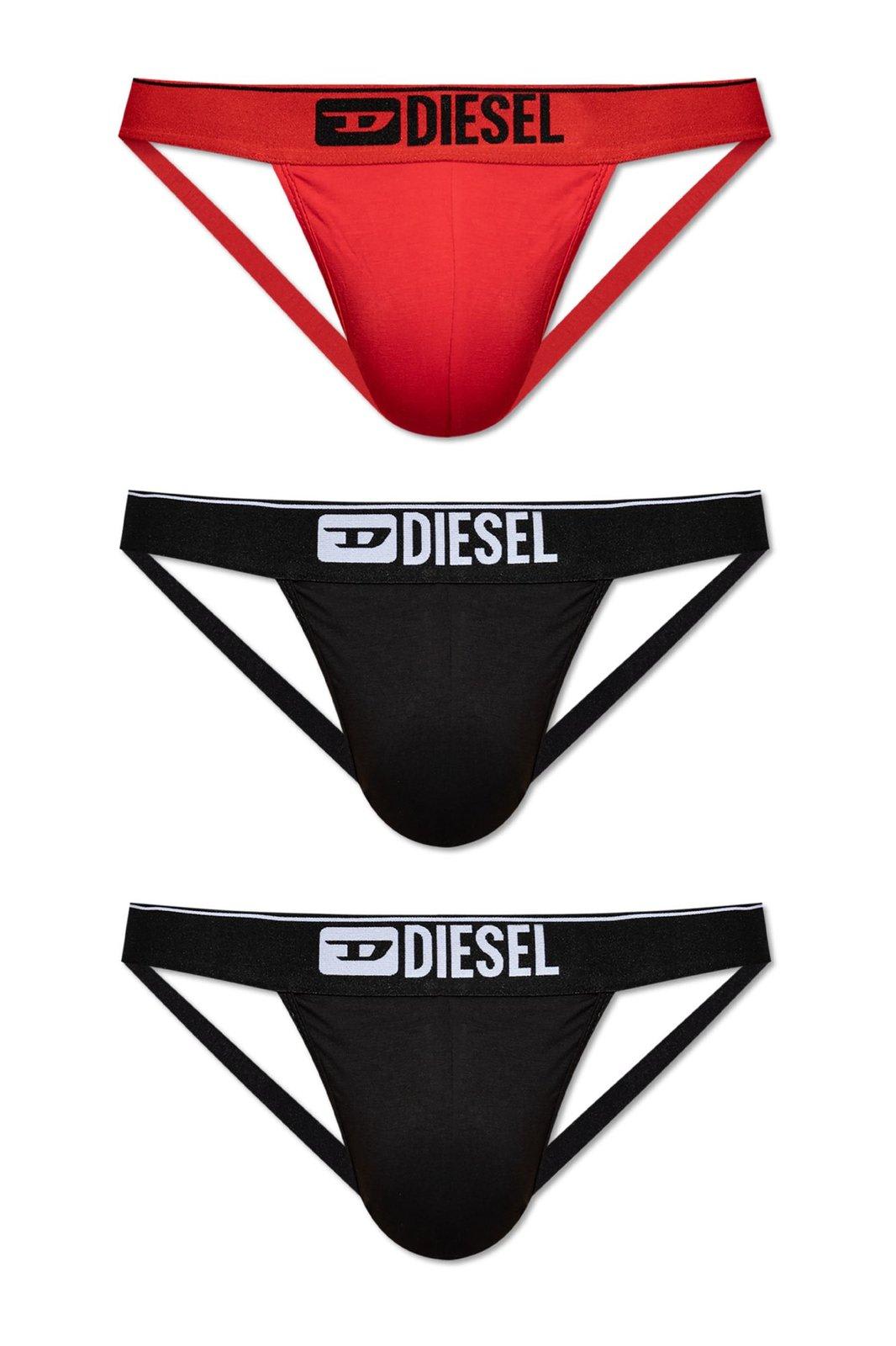 Logo Waistband Pack Of Three Jockstraps