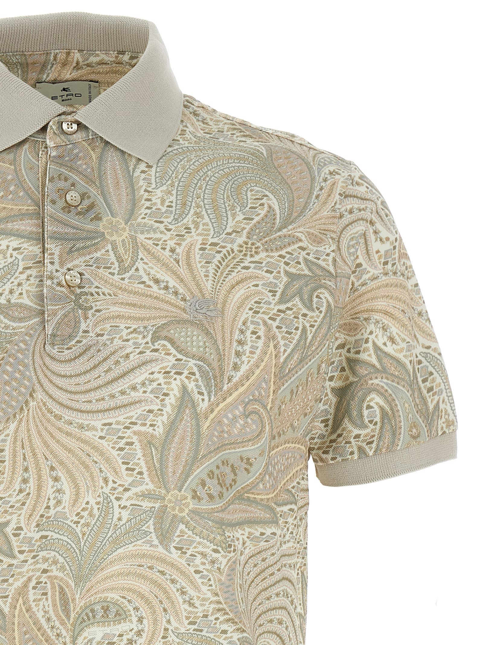 ETRO POLO PAISLEY FLOWERS