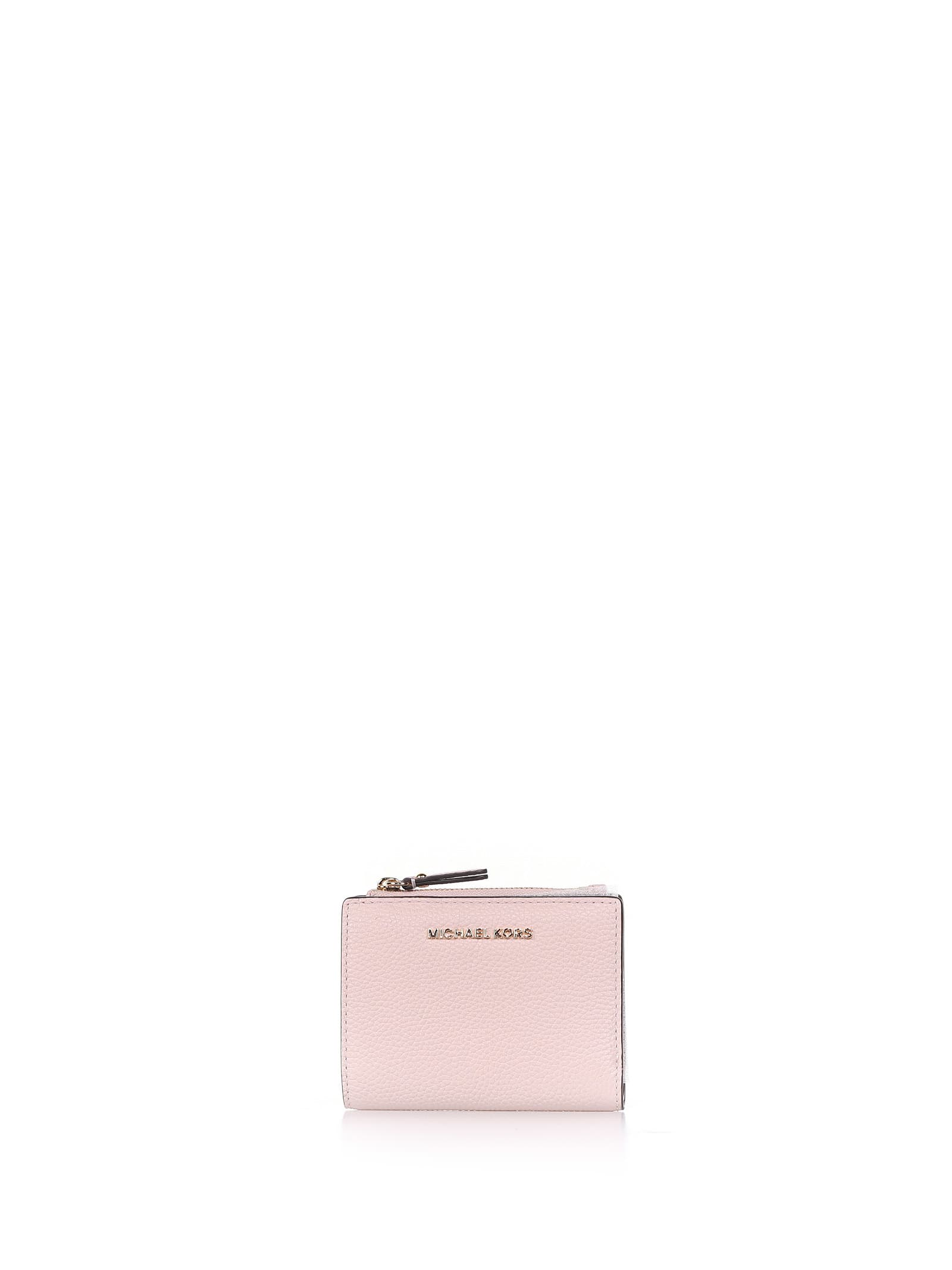 Michael Kors Wallet In Soft Pink Leather