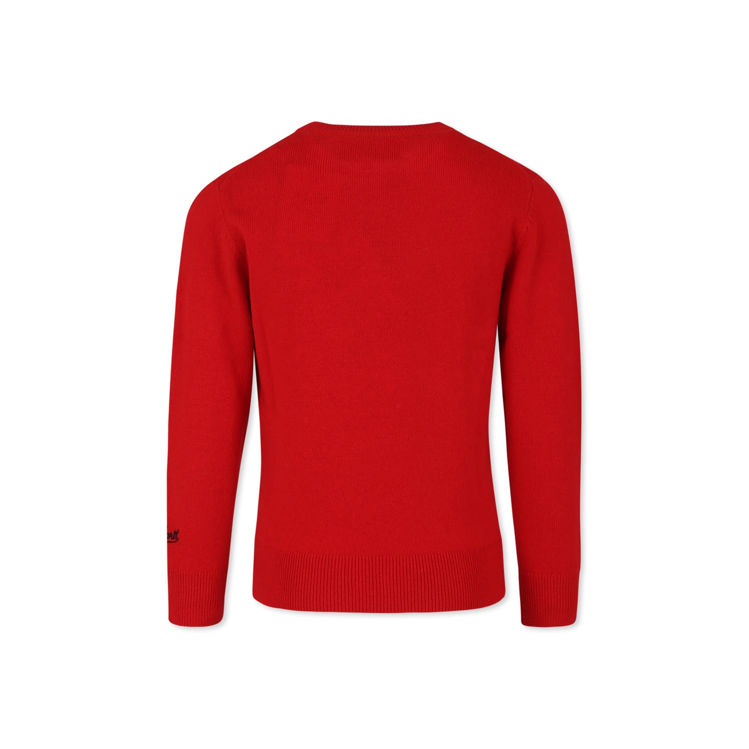 Mc2 Saint Barth Red Sweater For Boy With Peanuts Print In Red