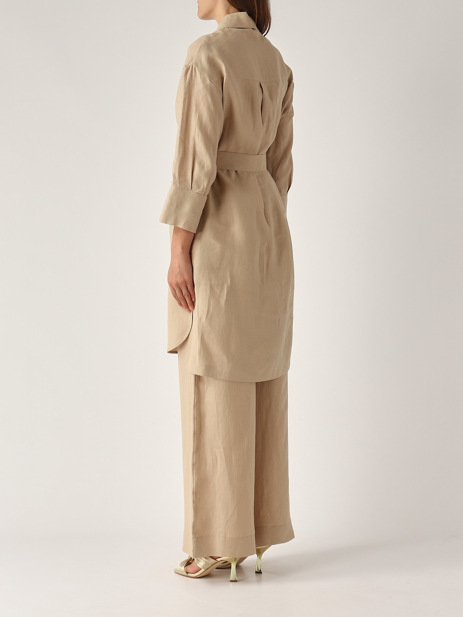 Gran Sasso Abitino M/l Con Cinta Dress In Brown