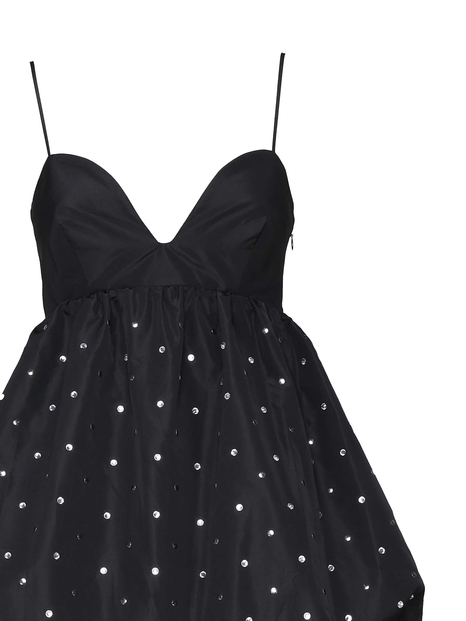 Shop Pinko Belfort Embellished Mini Dress In Black Limousine