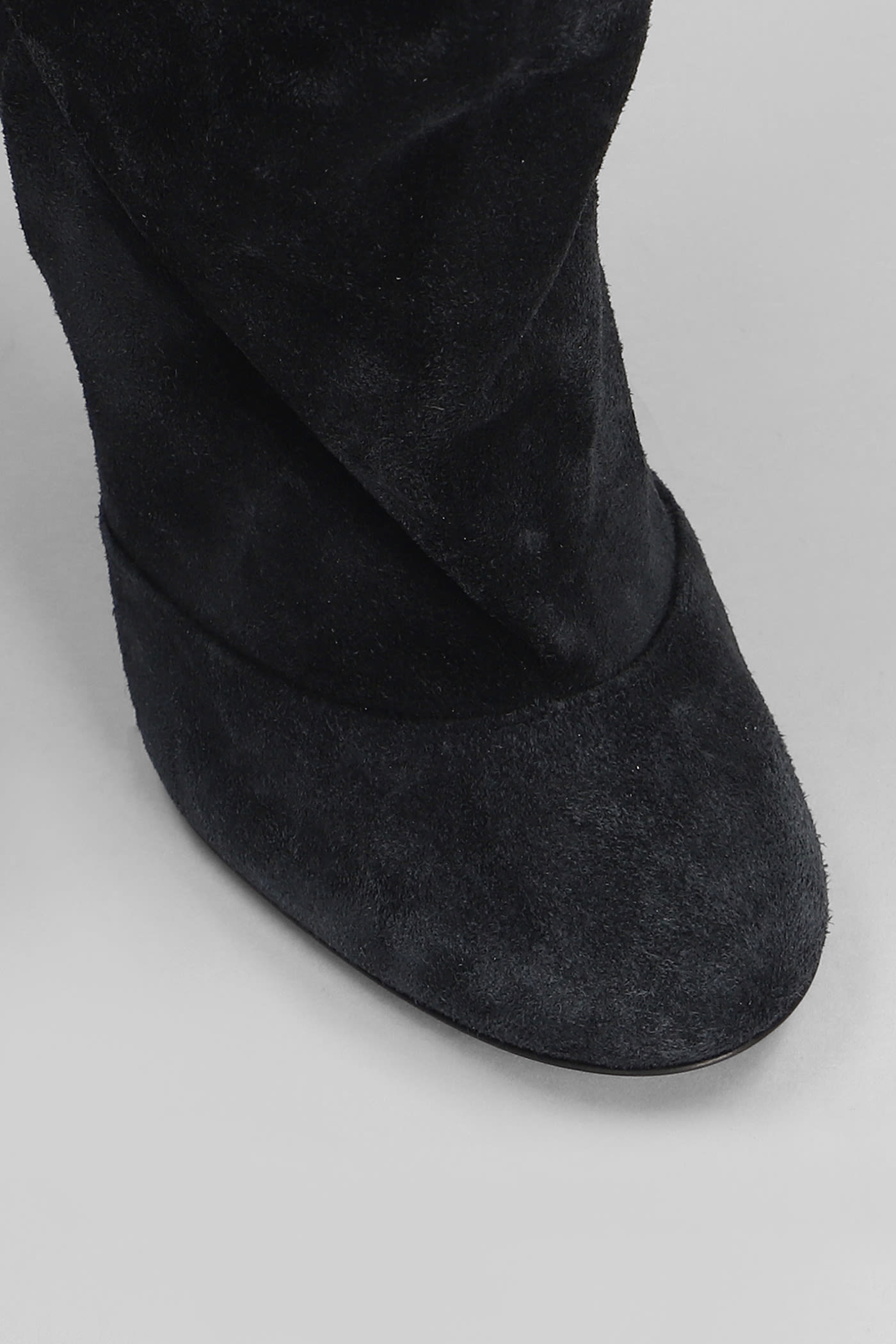 Shop Paris Texas Esther Boot 105 High Heels Boots In Black Suede