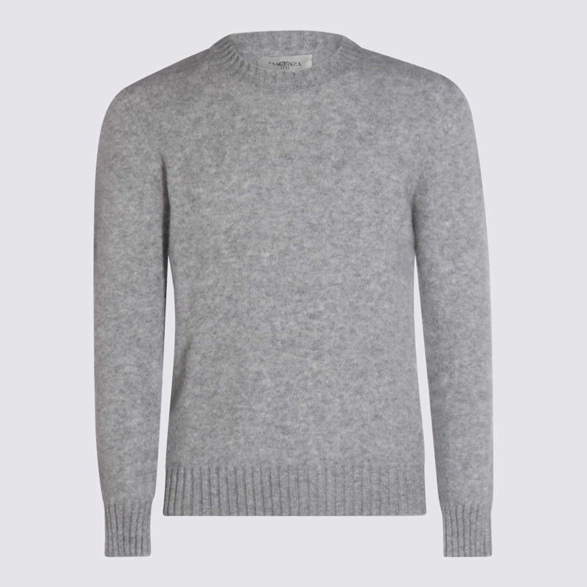 Piacenza Cashmere Grey Cashmere And Silk Blend Sweater In Gray