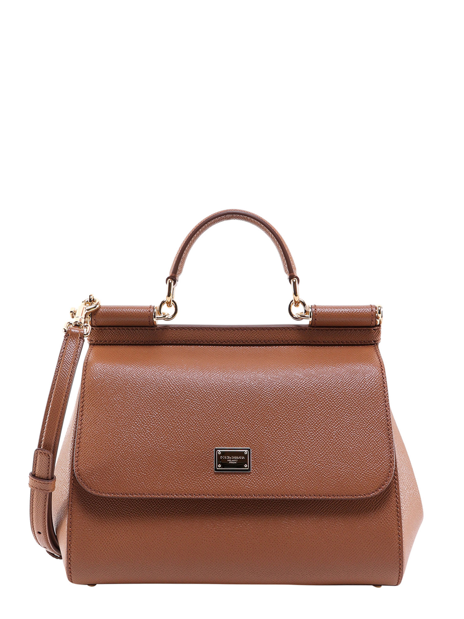 Dolce & Gabbana Sicily Handbag In Brown
