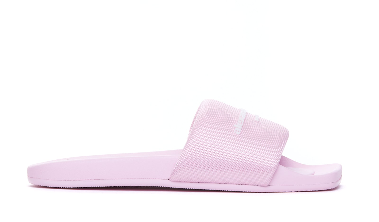 Shop Alexander Wang Logo Slide Sandals In Pink