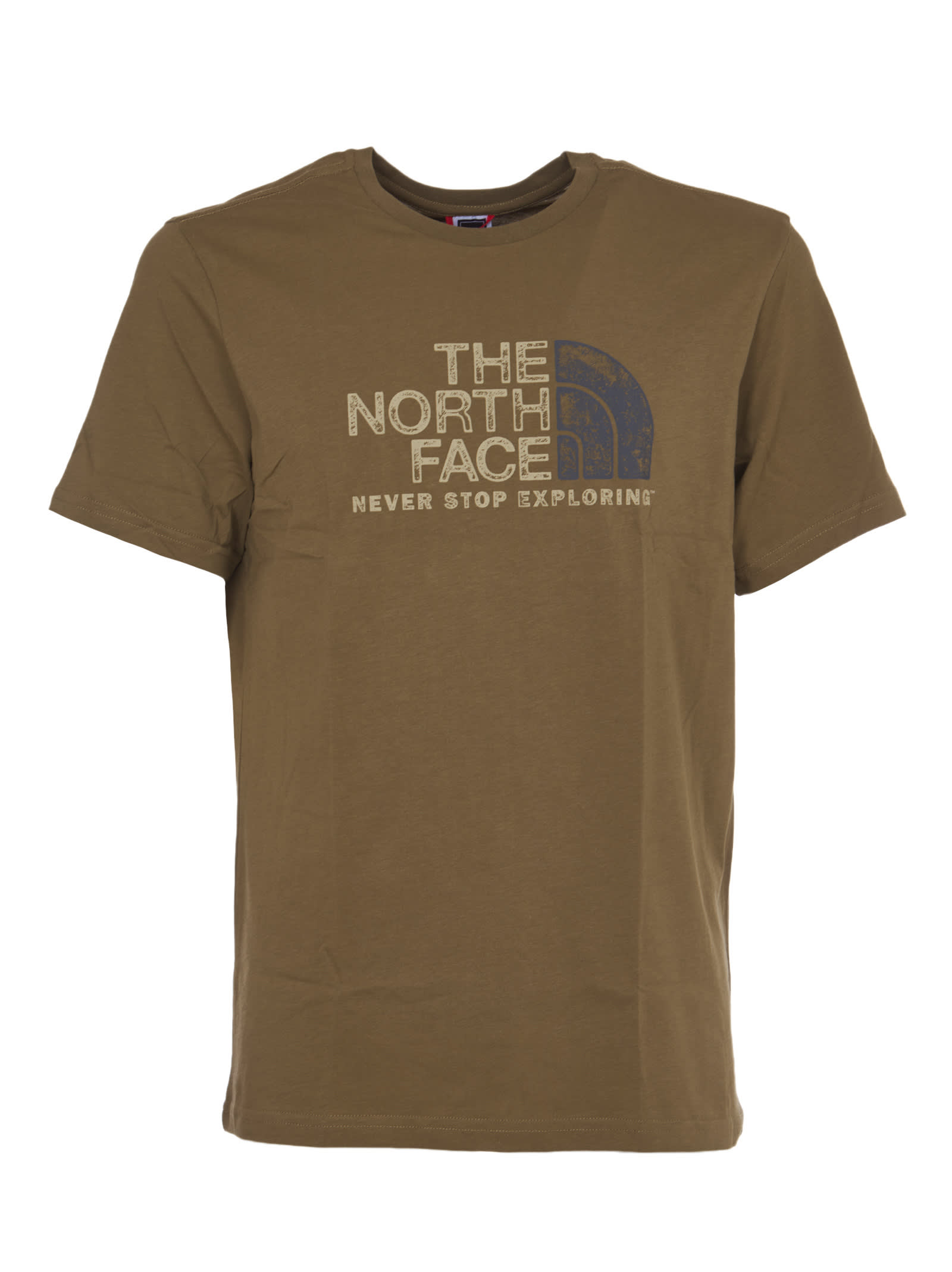 The North Face Green T-shirt never Stop Exploring