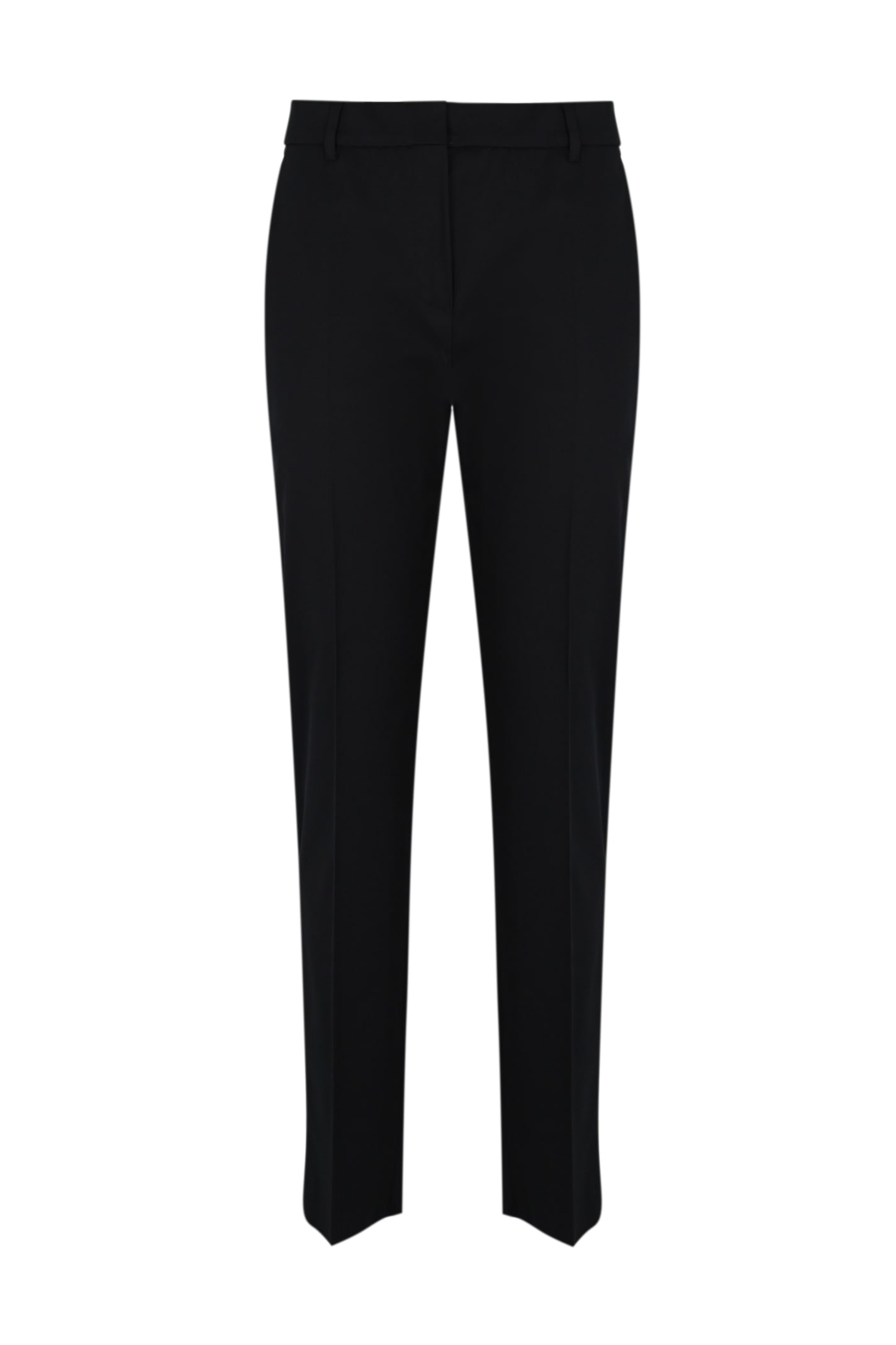 Shop Max Mara Coat Of Arms Cotton Trousers  Studio In Black