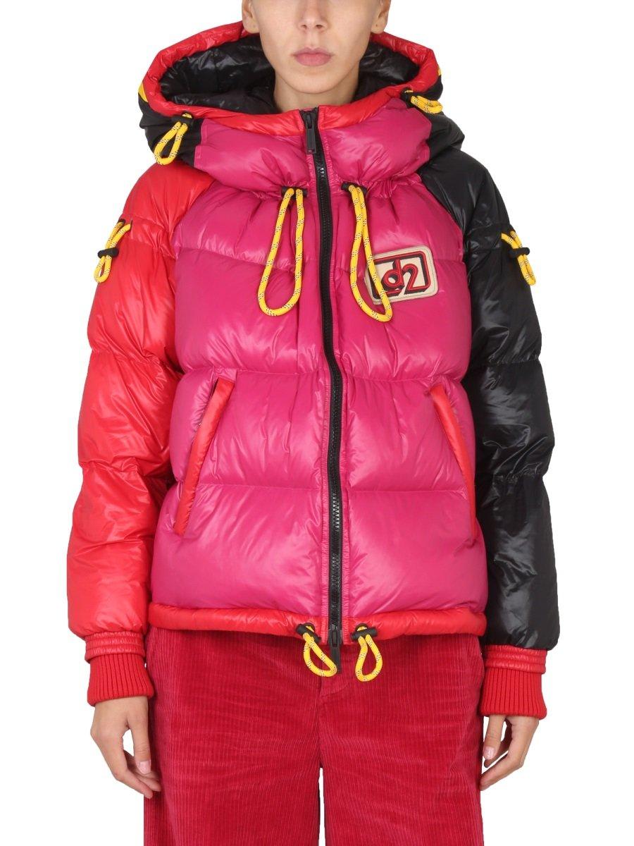 Colour-block Puffer Jacket Jacket