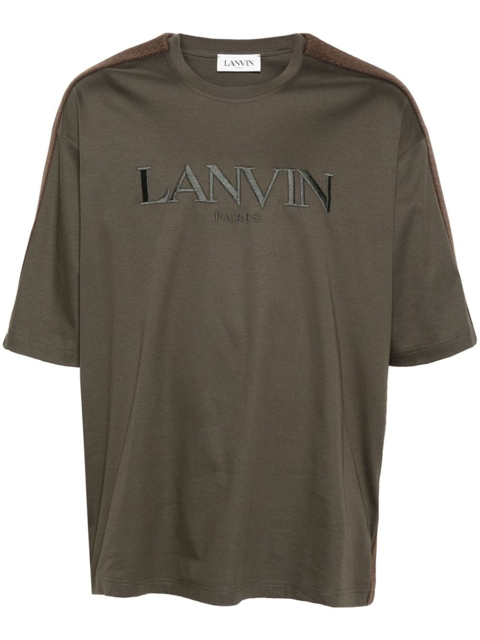 Shop Lanvin T-shirts And Polos Brown