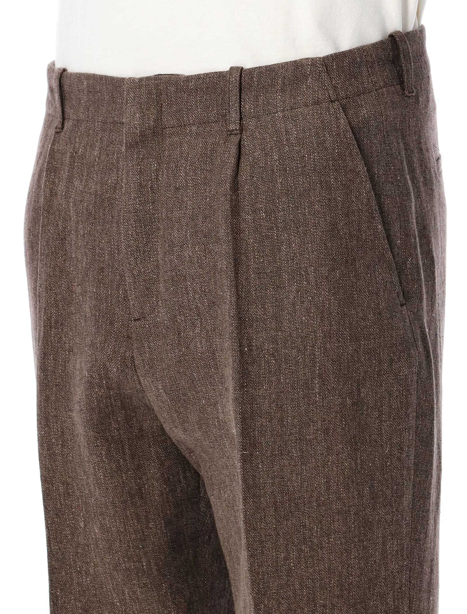 Our Legacy Linen Chino Pants Borrowed In Tobacco