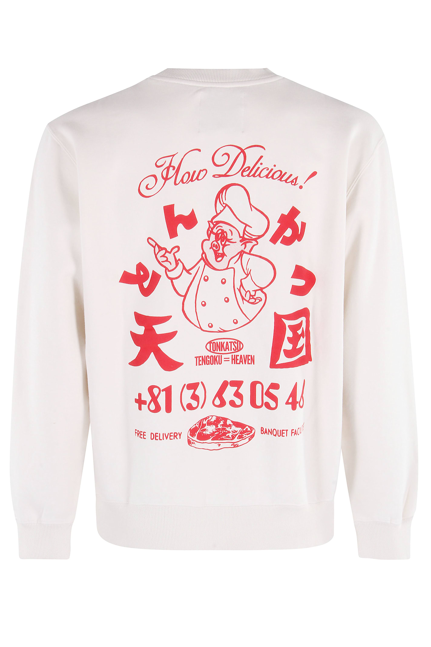 Edwin Tonkatsu Sweat In White