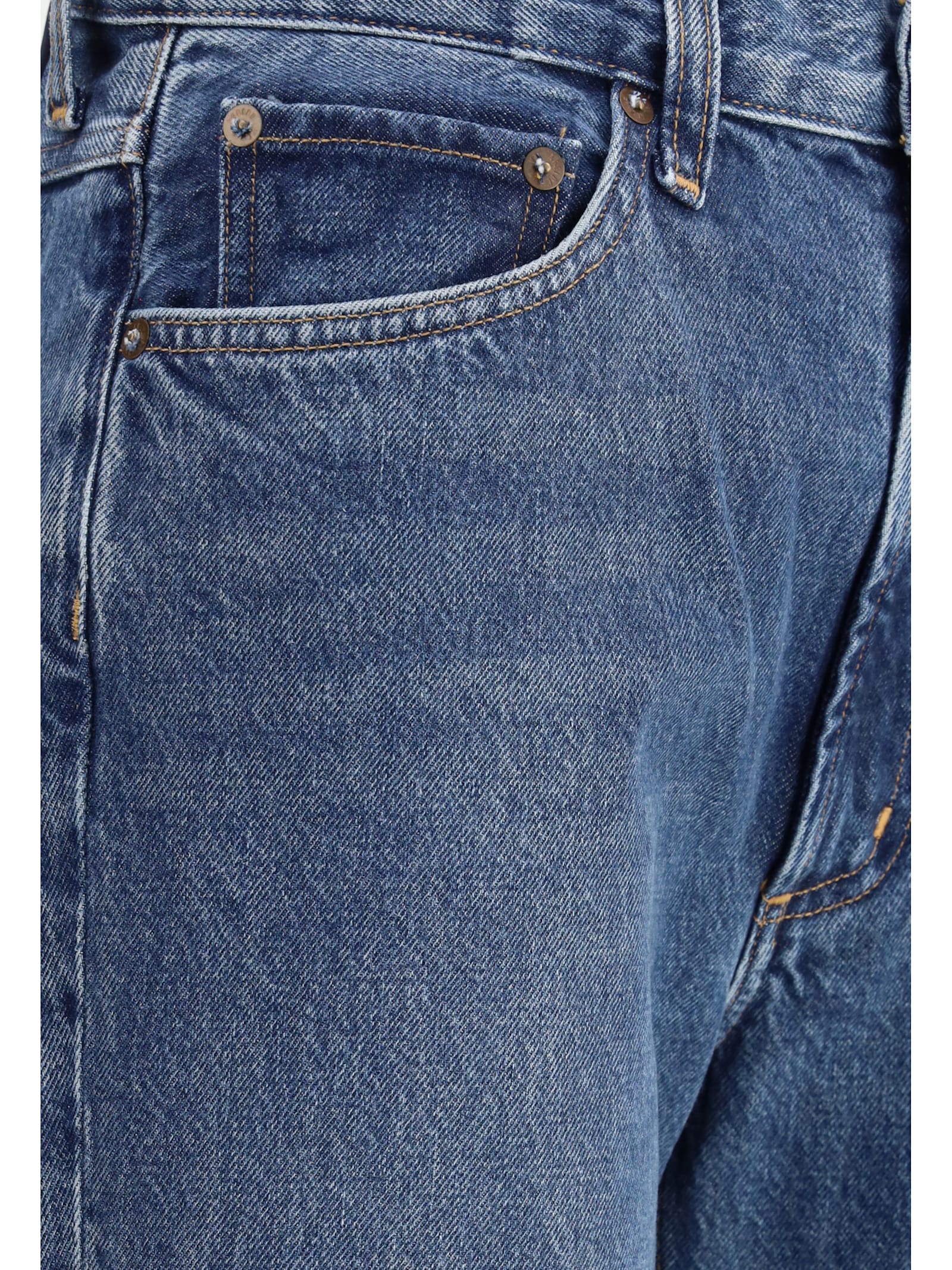 Shop Agolde Leena Jeans In Placebo (dk Vint Ind Cut)