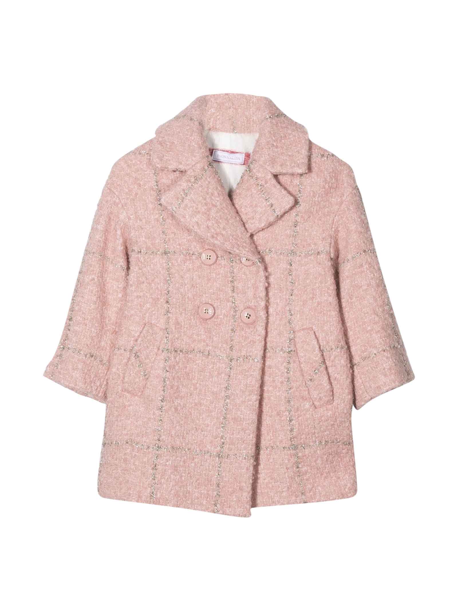 Monnalisa Pink Girl Coat