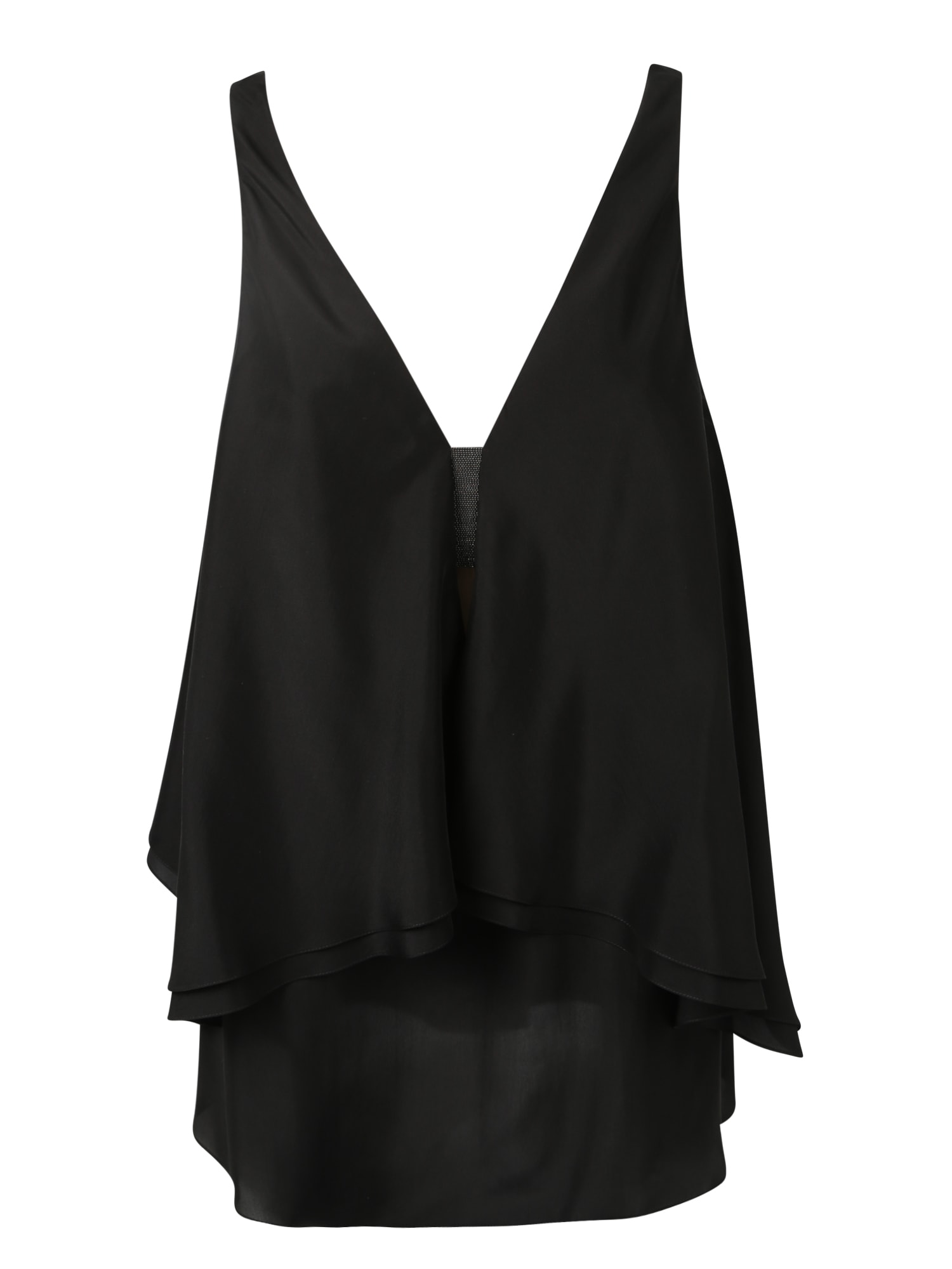 Brunello Cucinelli Wool-blend Vest In Nero