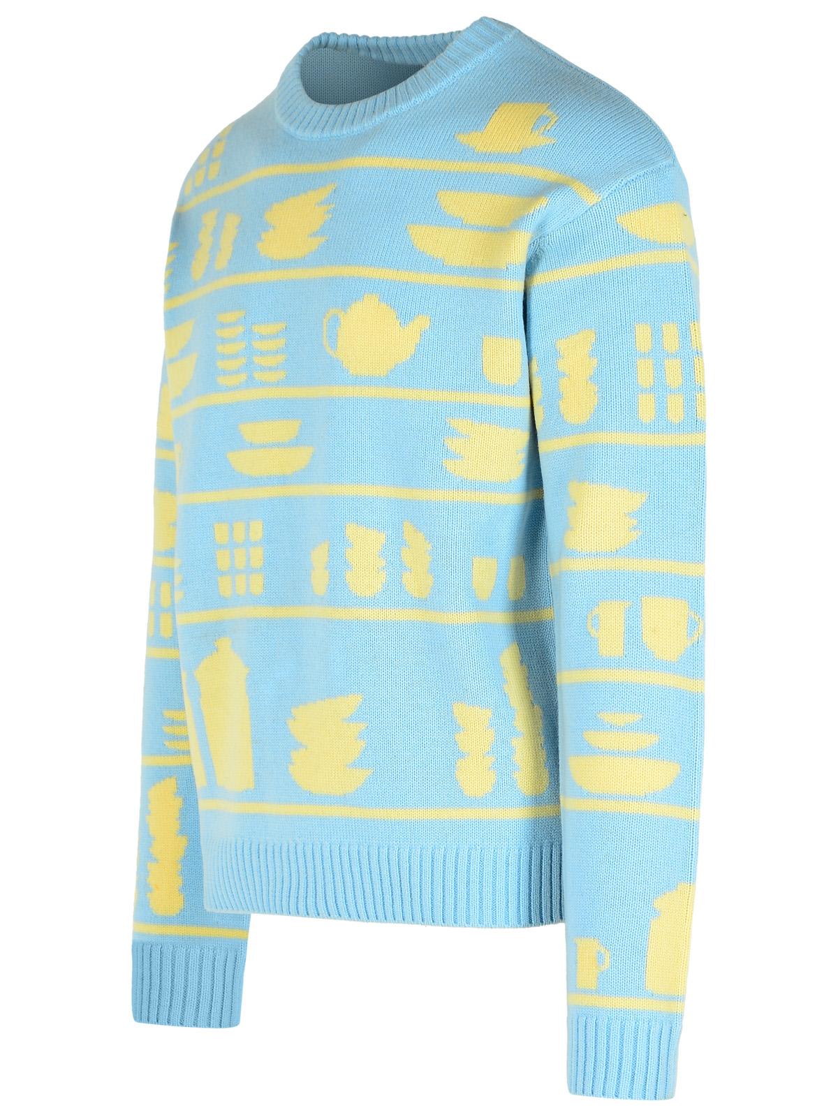 Jw Anderson J. W. Anderson Light Blue Wool Sweater In Blue