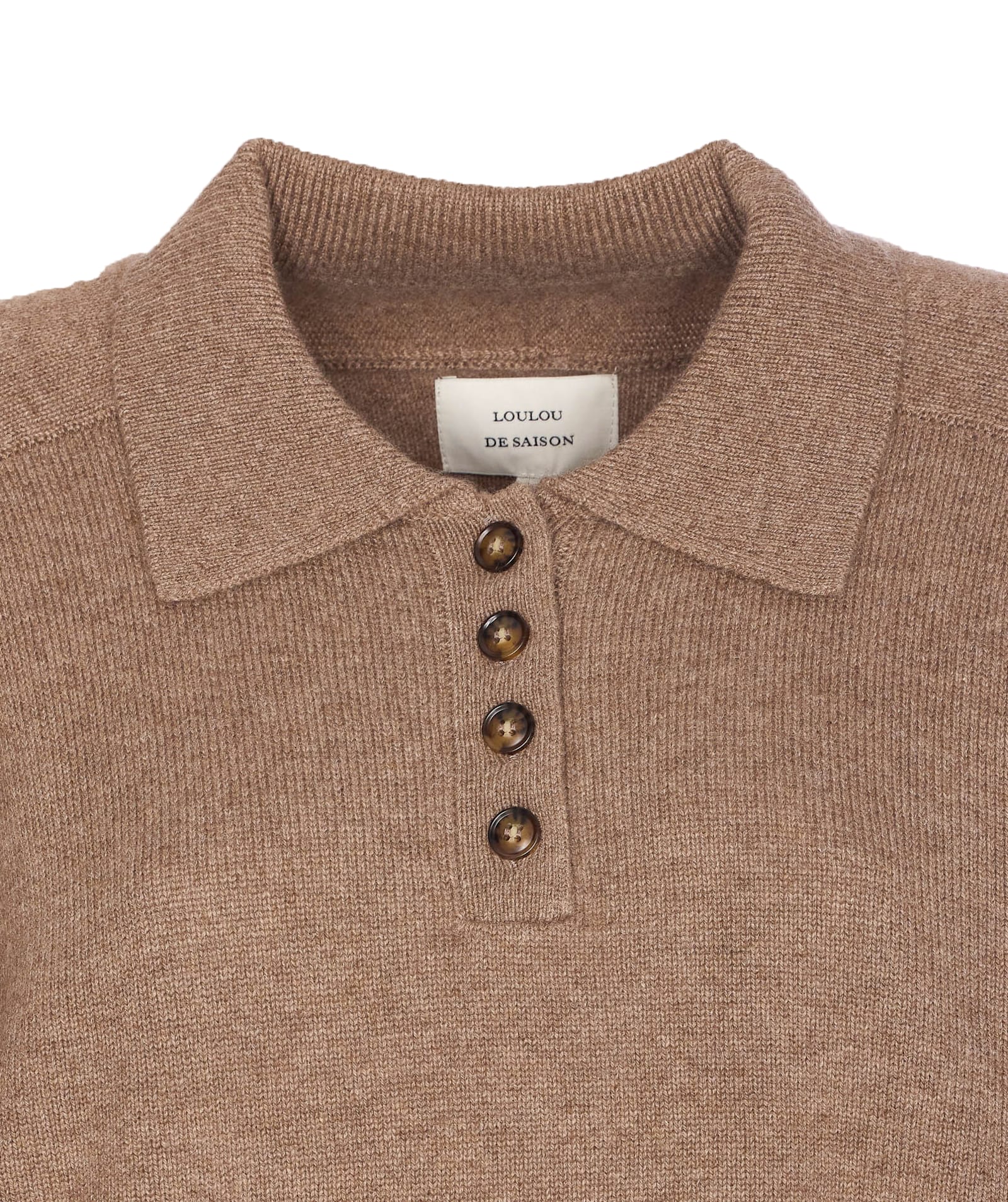 Loulou Studio Beige Homere Sweater In Brown