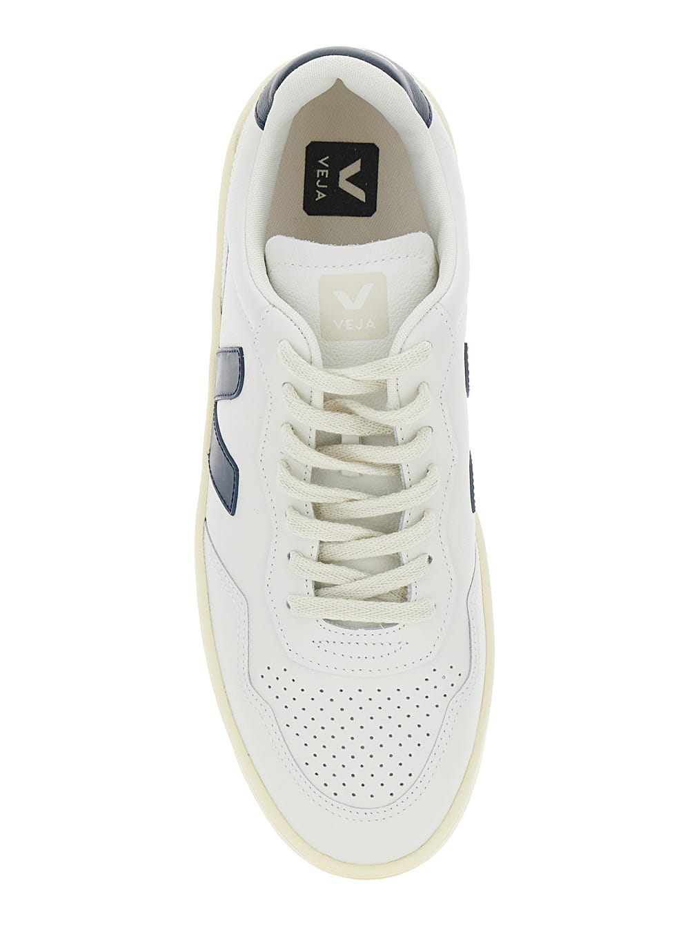 Veja V-90 Man Sneakers White Size 9 Leather In White