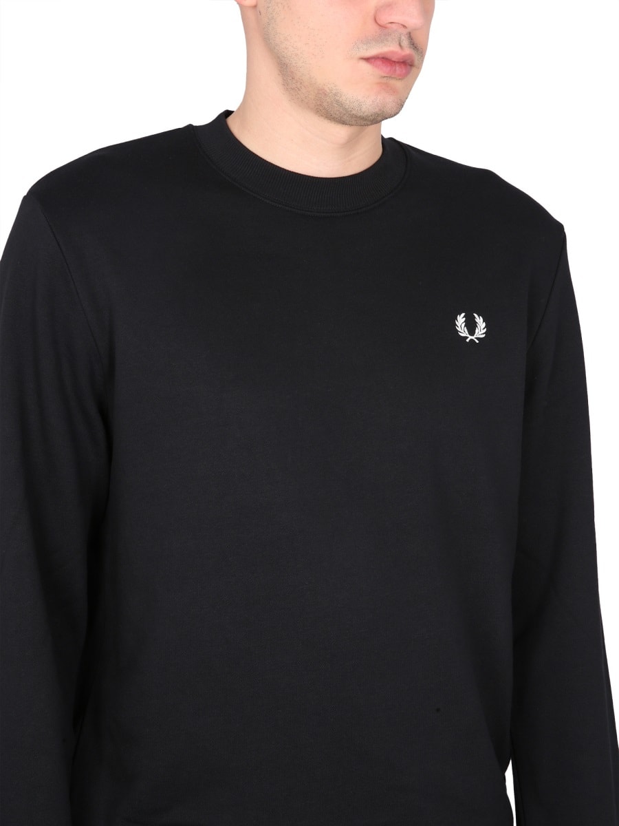 Fred Perry Printed Duchesse Mini Skirt With Pleats In Black