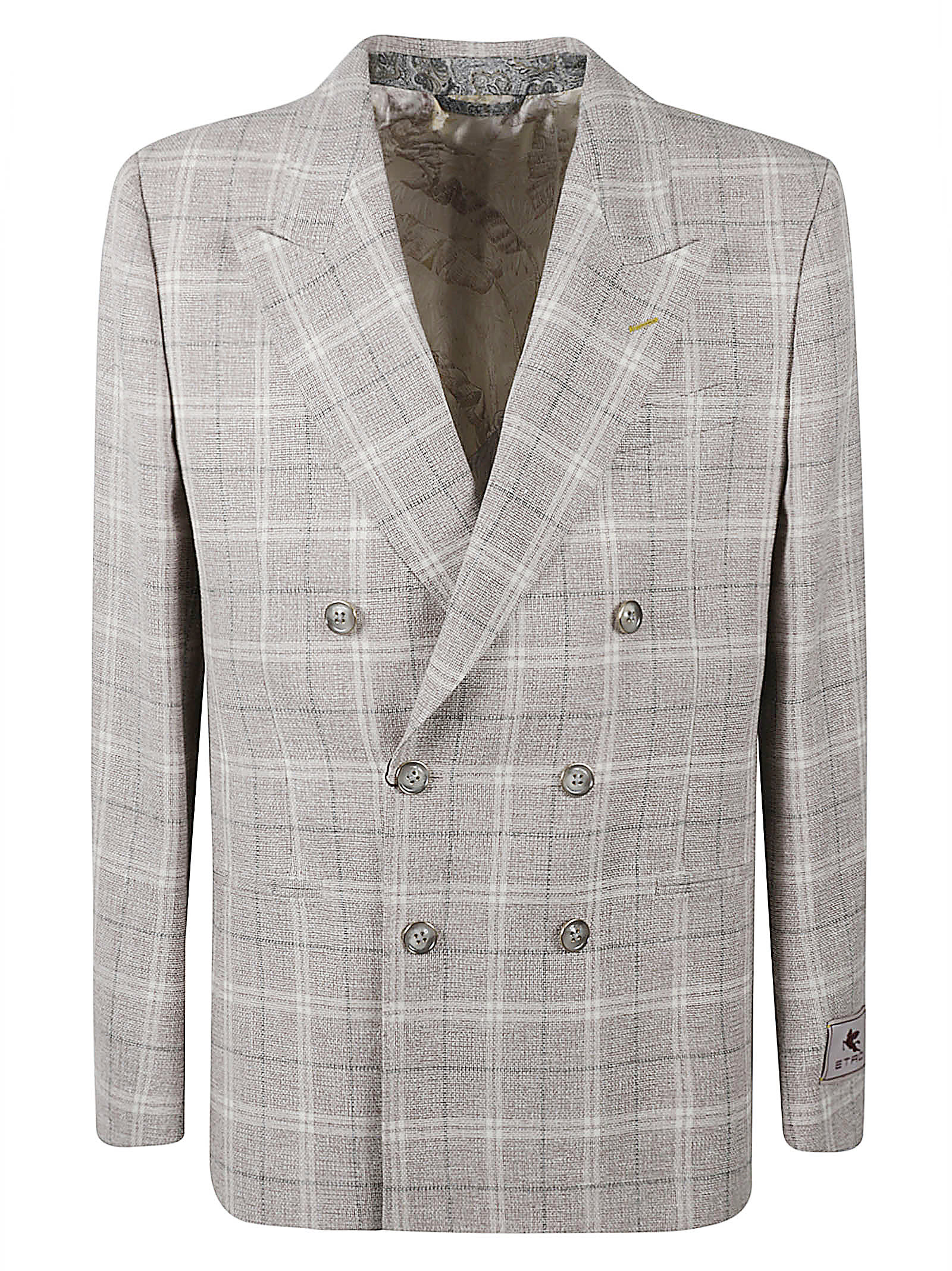 Double-breasted Tartan Blazer