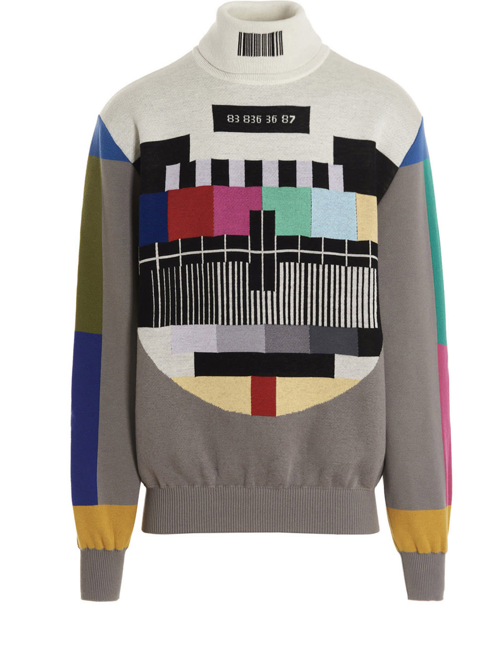 Vtmnts Wool Printed Sweater - Multicolor
