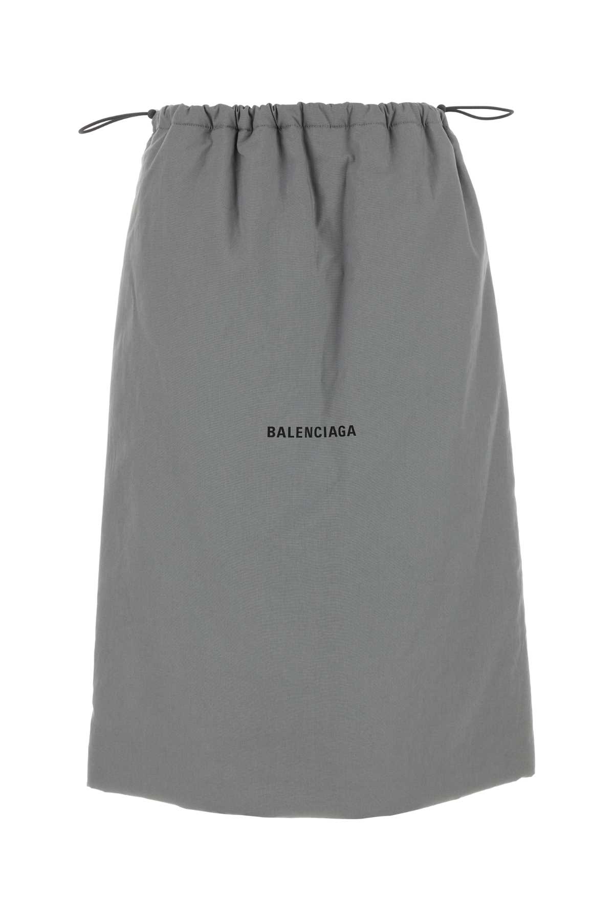 Grey Cotton Shoe Bag Skirt