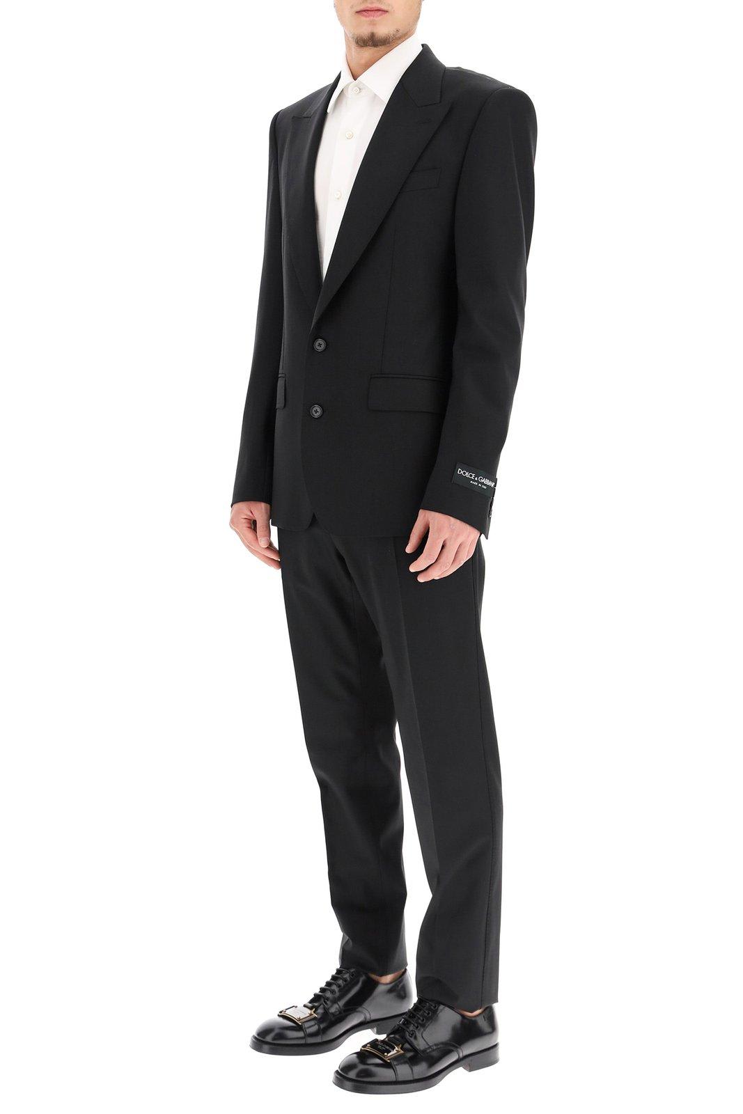 Shop Dolce & Gabbana Two-piece Tailored Suit In Nero