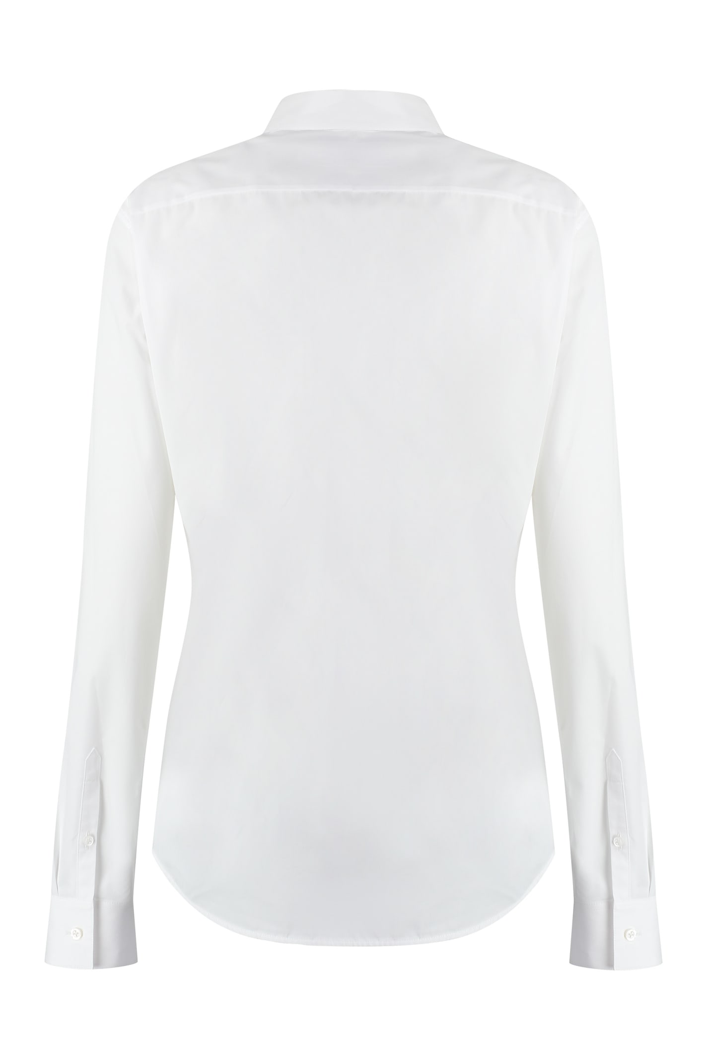 Shop Jil Sander Monday Cotton Poplin Shirt In White
