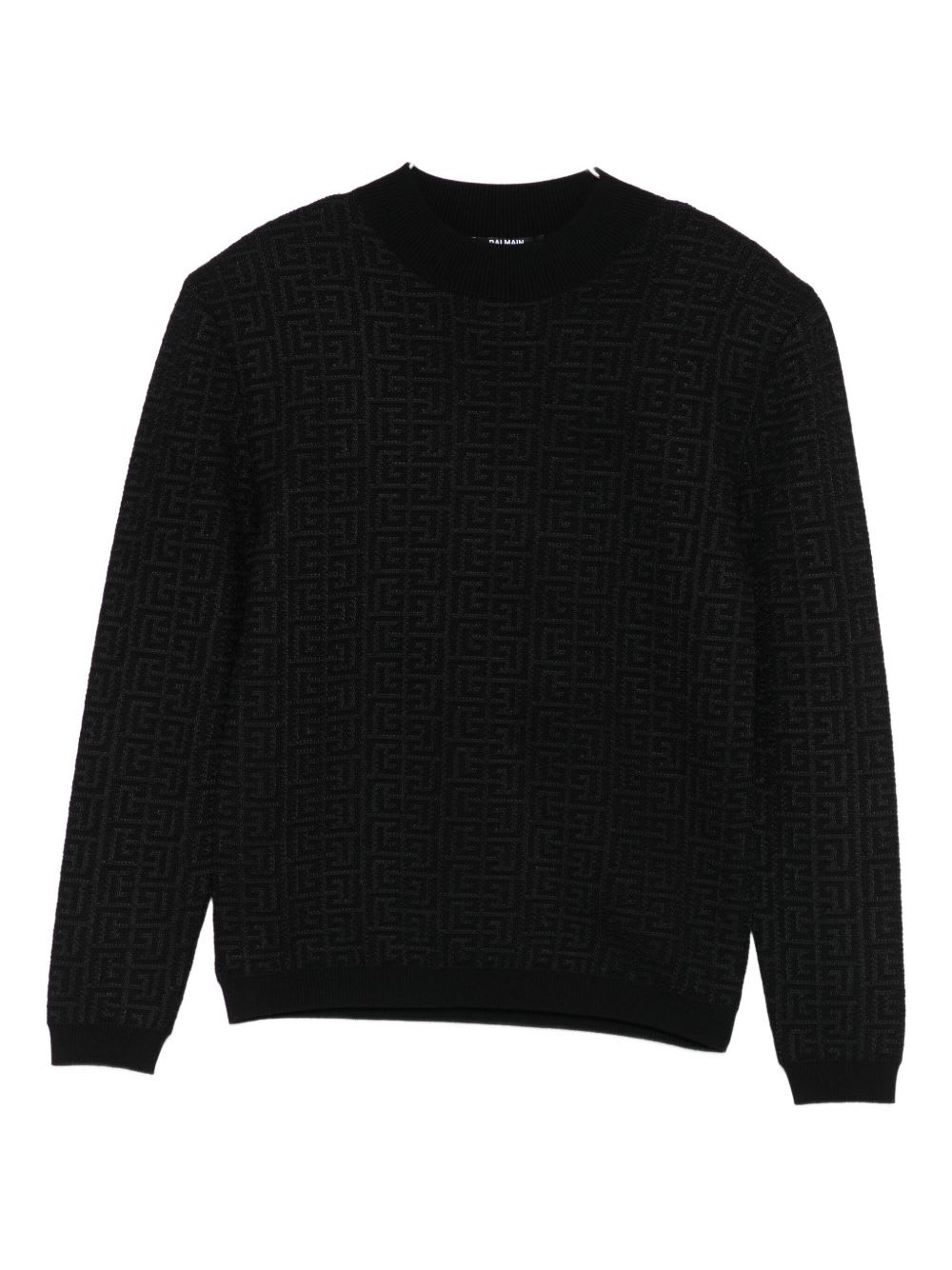 Balmain Kids Monogram Sweater In Black