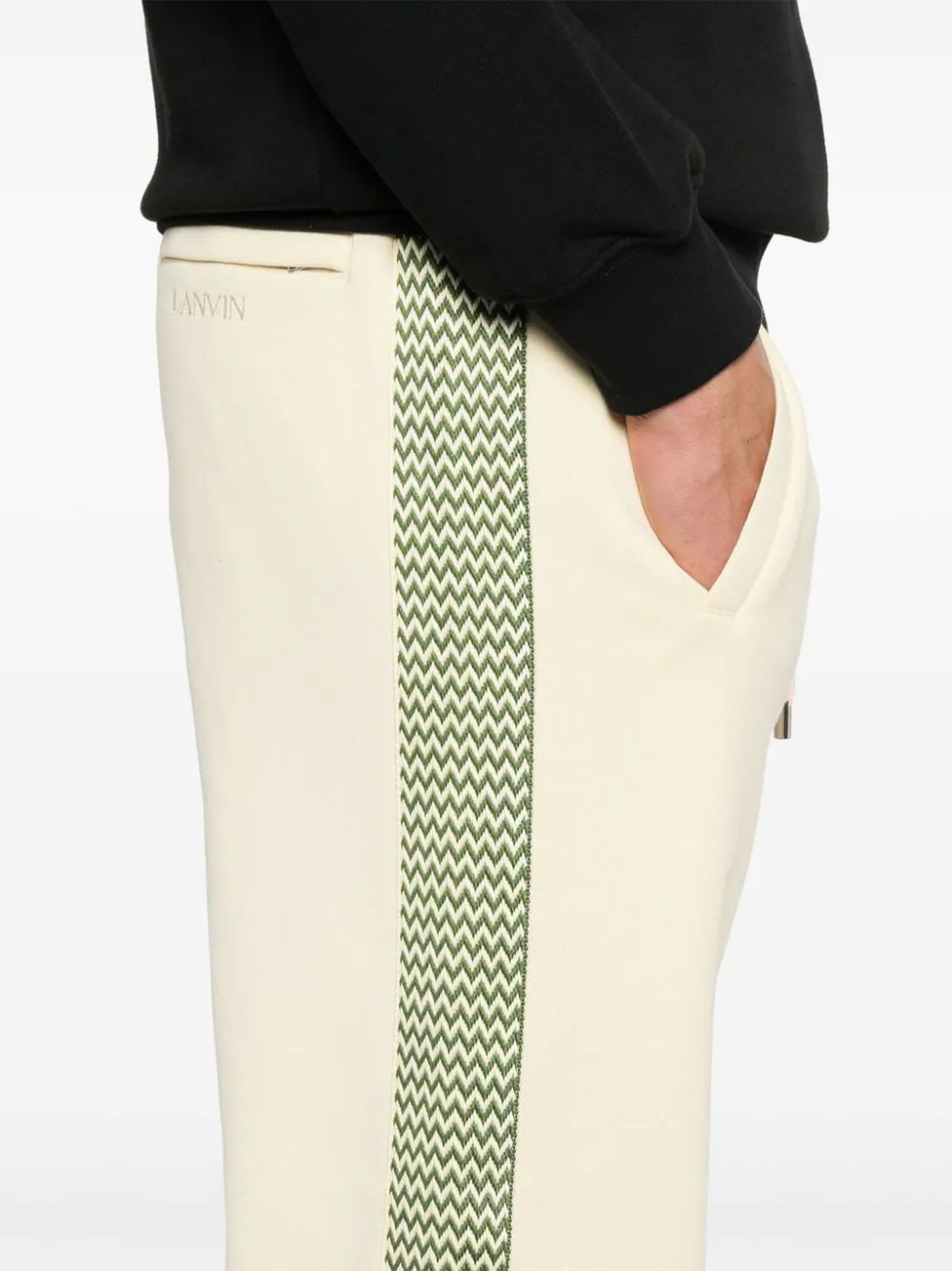 Shop Lanvin Trousers Yellow