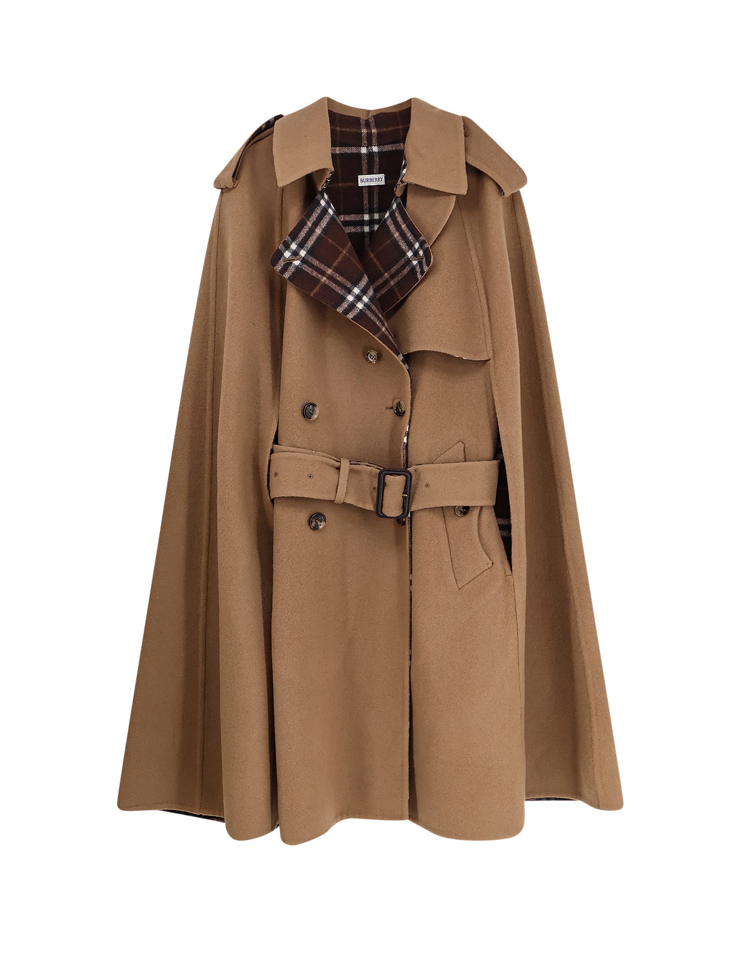 Burberry Belmont Virgin Wool Cape