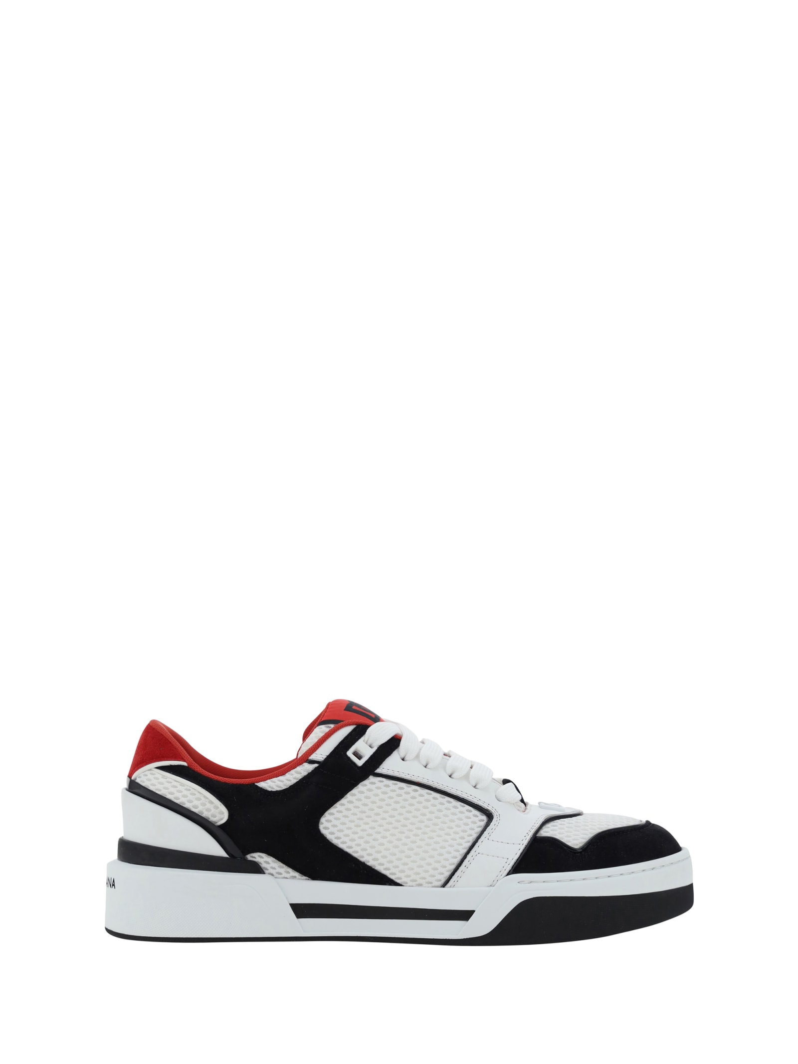 Shop Dolce & Gabbana Sneakers In Bianco/nero/rosso