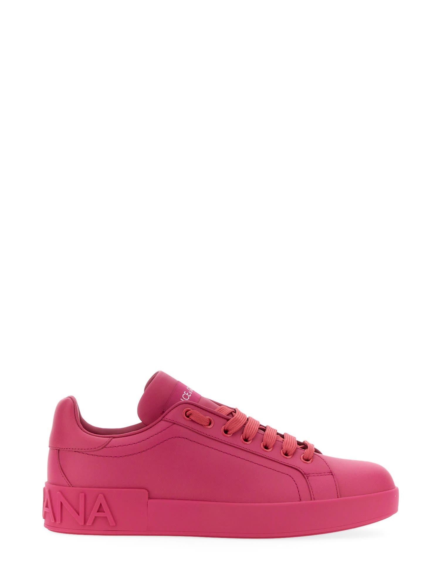Dolce & Gabbana Portofino Sneaker In Fucsia
