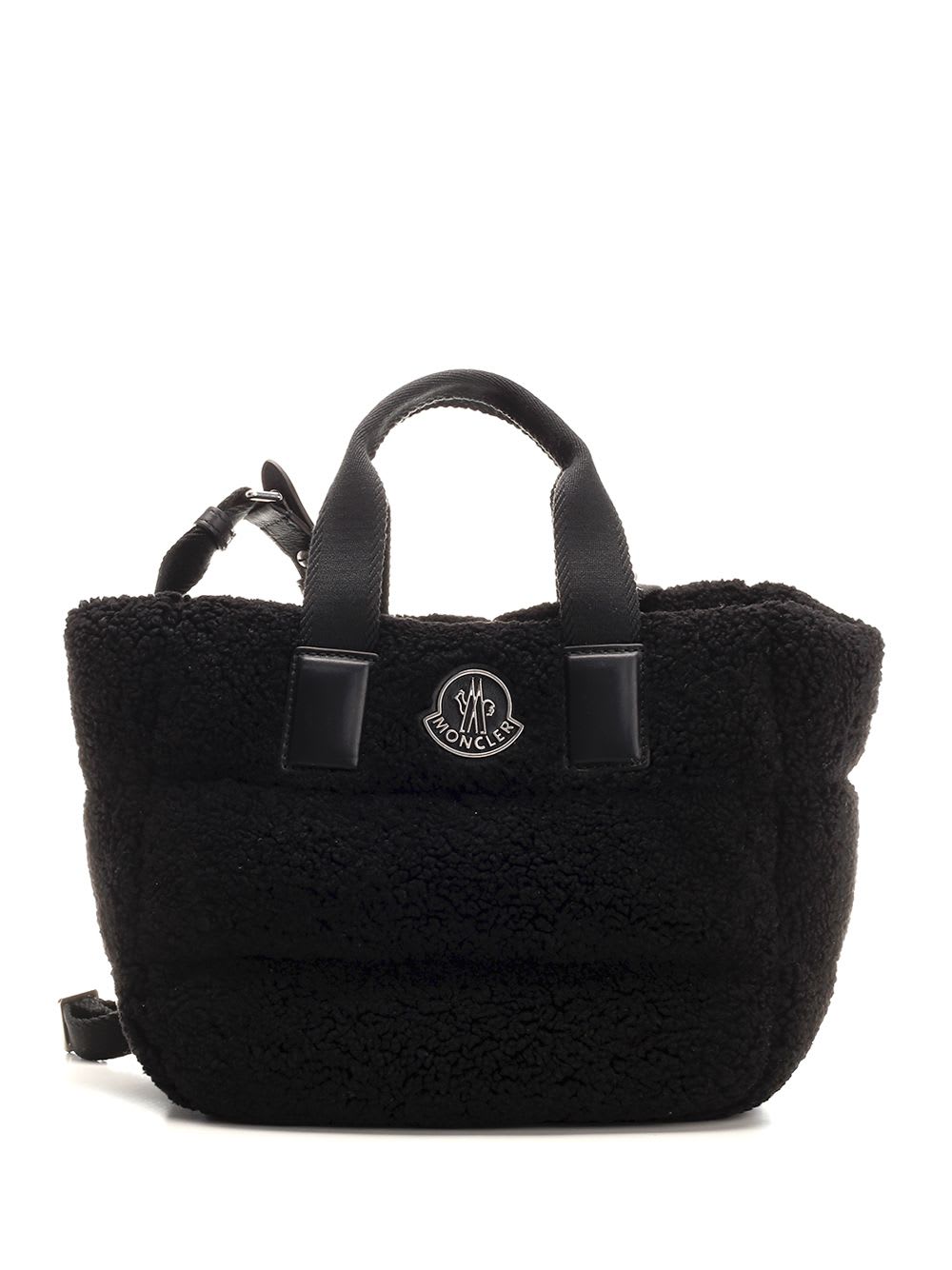 Shop Moncler Mini Caradoc Handbag In Black