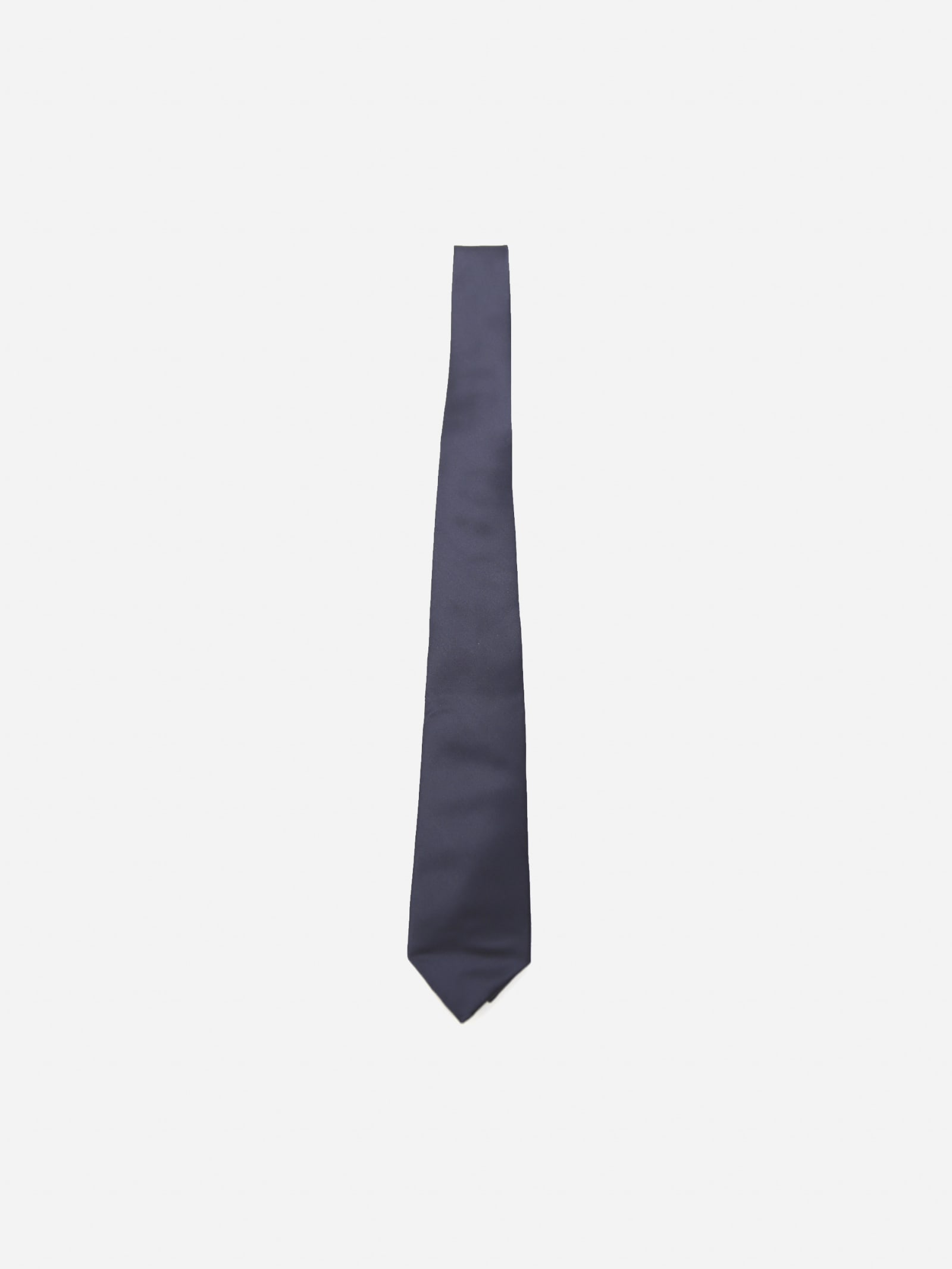 Lanvin Blue Silk Tie