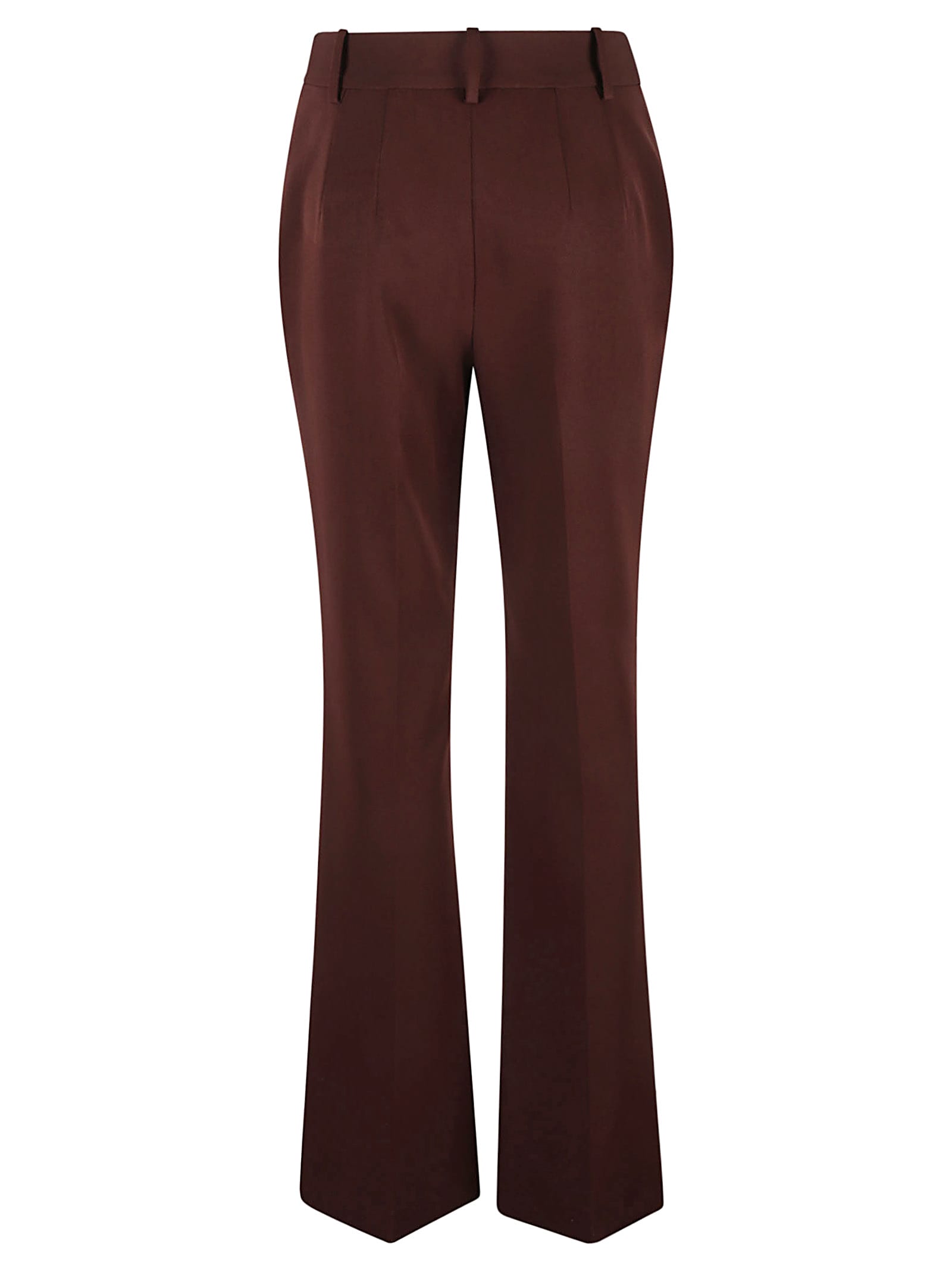 Ermanno Scervino Cady Bootcut Trousers In Brown