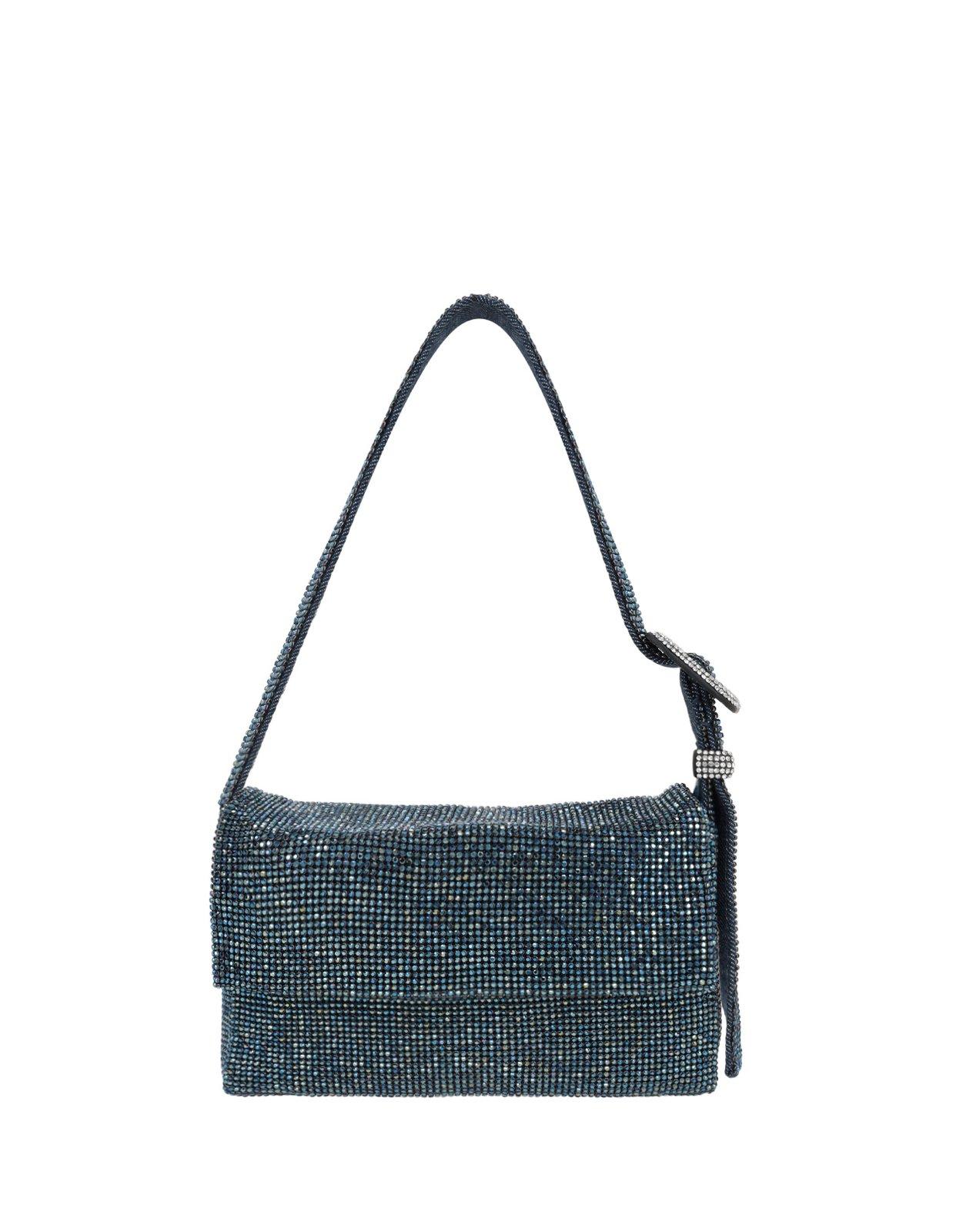 Benedetta Bruzziche Embellished Buckle-detailed Shoulder Bag