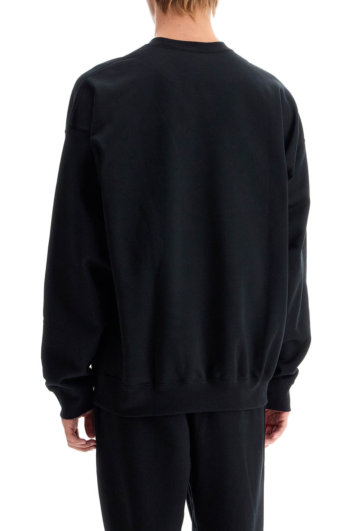 Y-3 Logo Crewneck Sweatshirt In Black