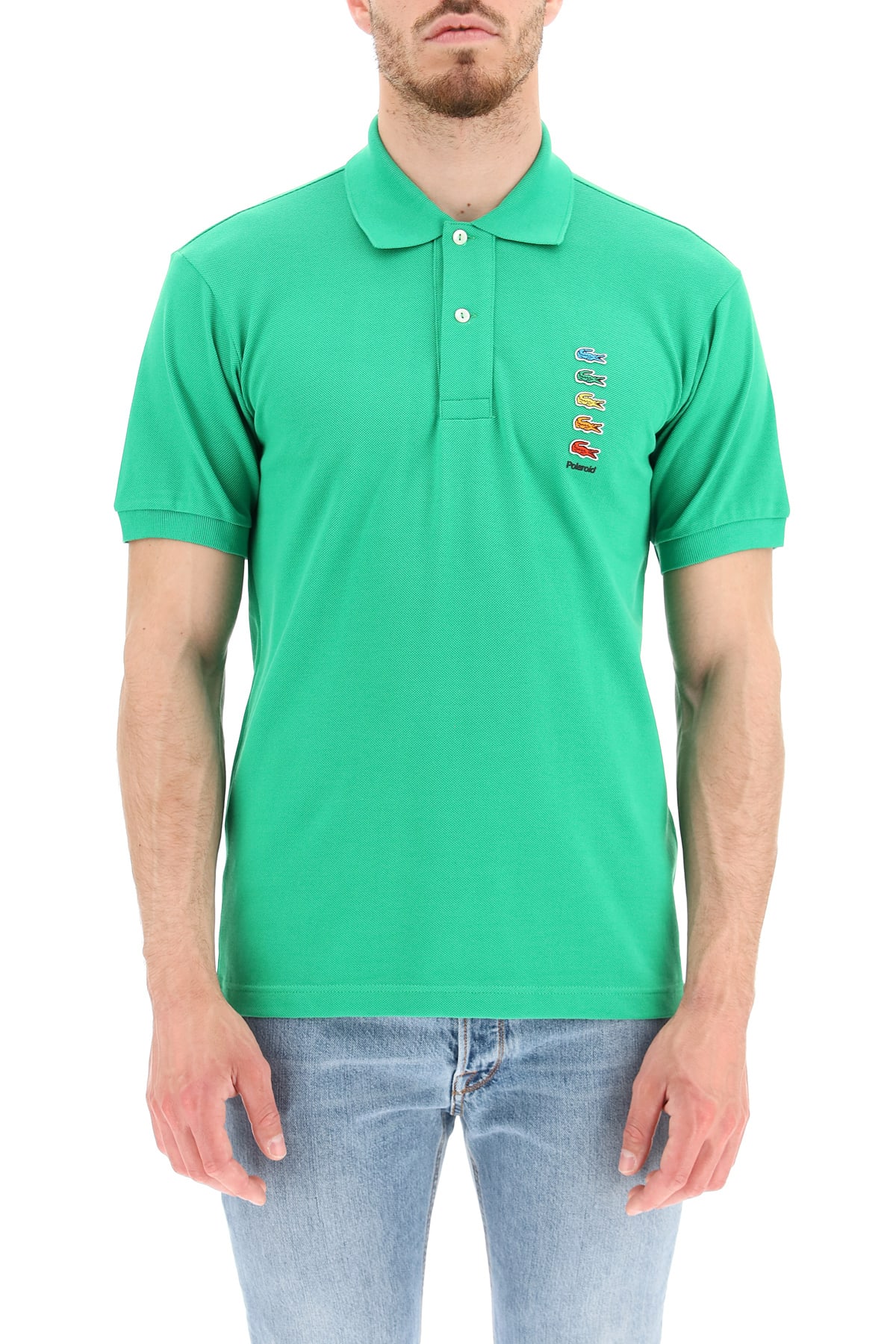 Lacoste Polo Shirt With Colorful Crocodiles
