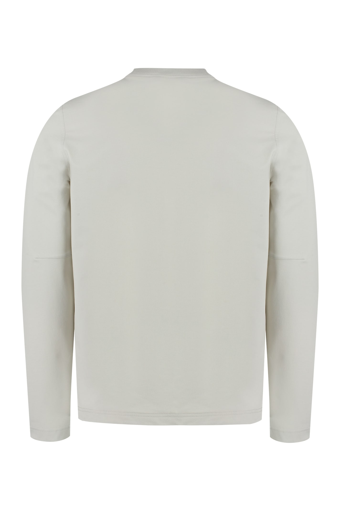 Shop K-way Patch Detail Crew-neck Sweatshirt In Beige