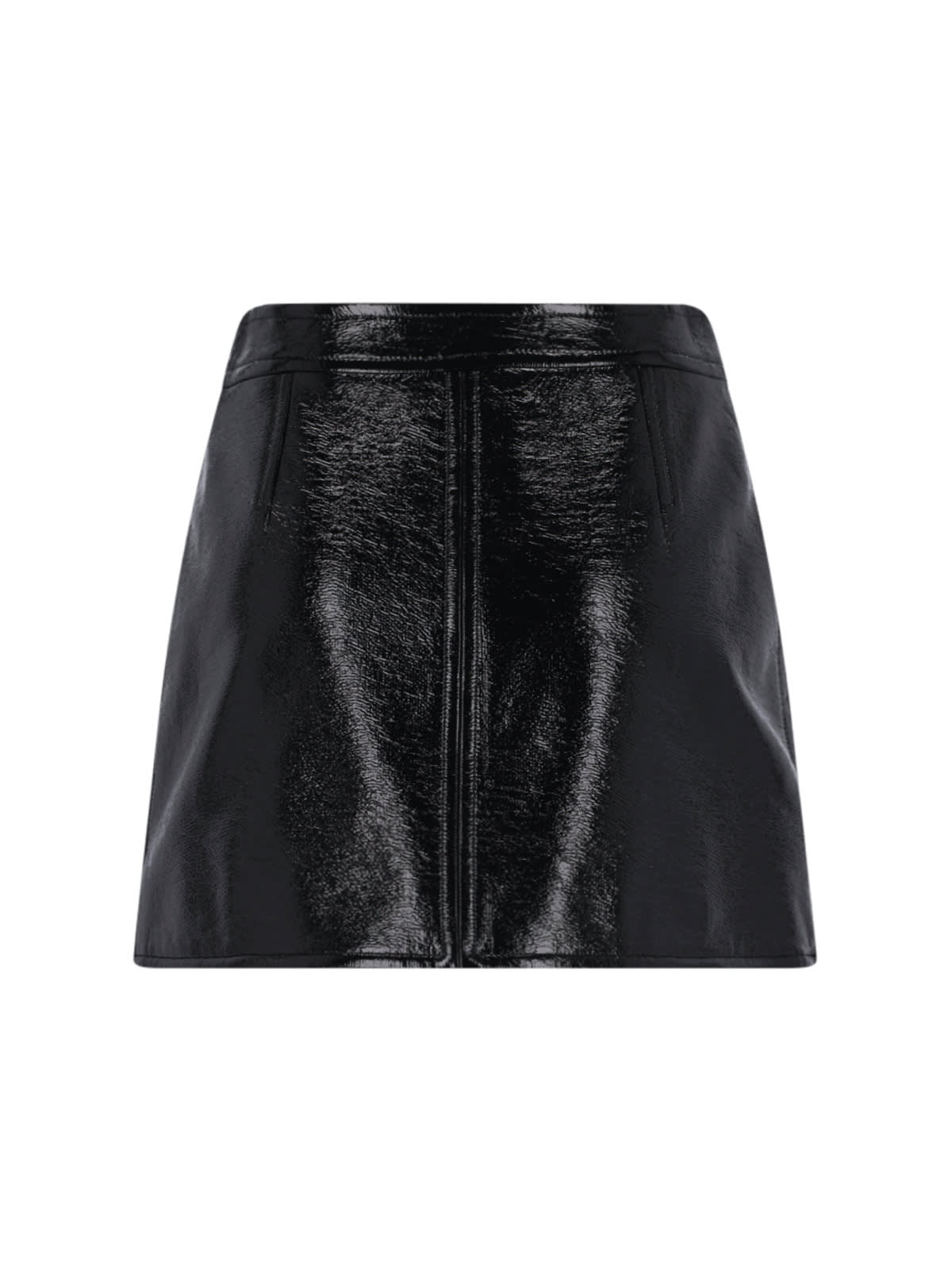 Shop Courrèges Mini Skirt Reedition In Black