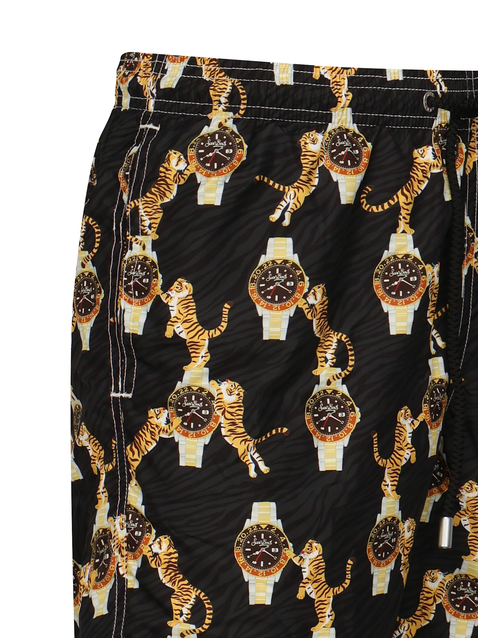 Mc2 Saint Barth Graphic-print Swim Shorts In Multi