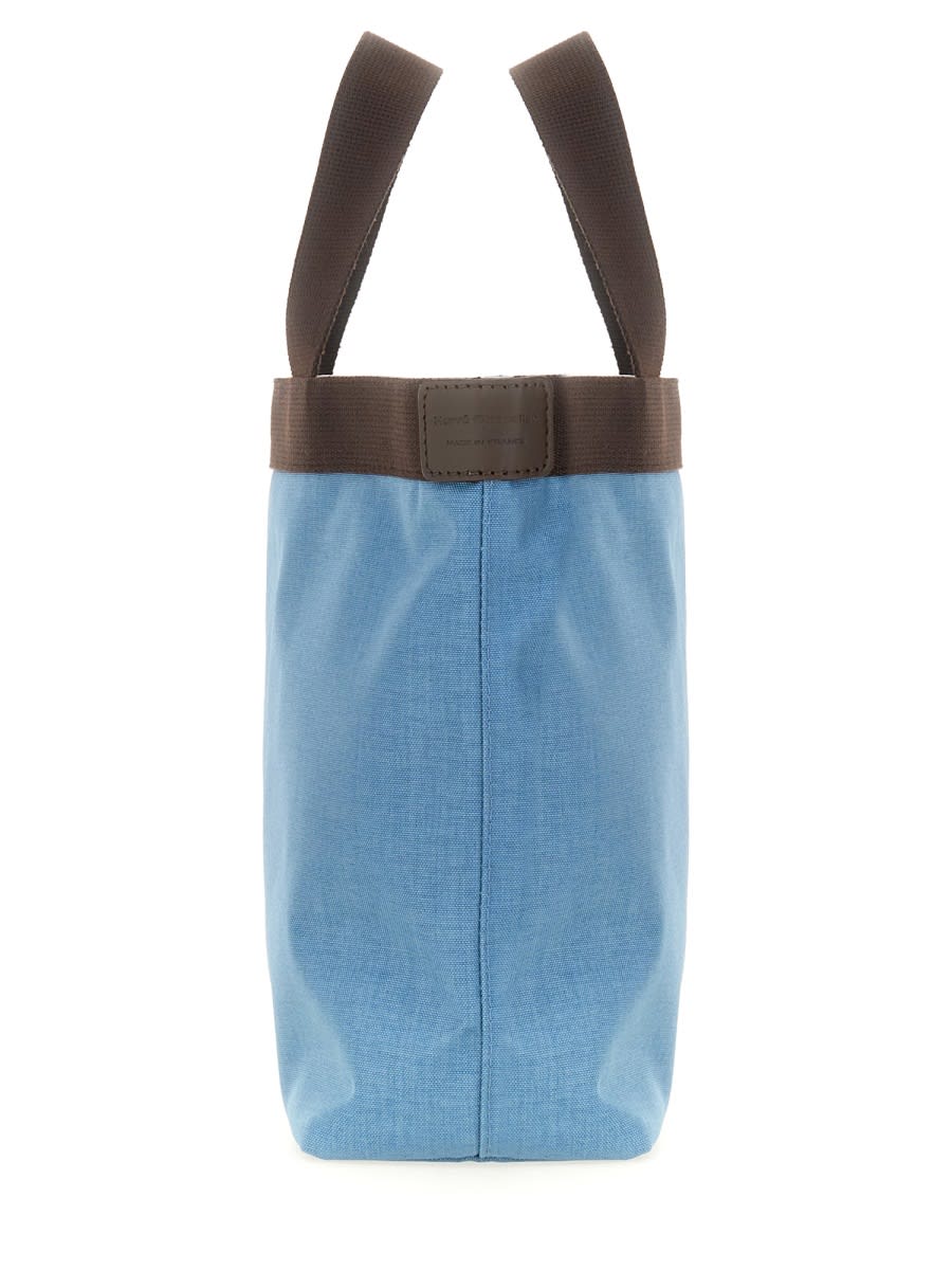 Shop Herve Chapelier Medium Tote Bag In Denim