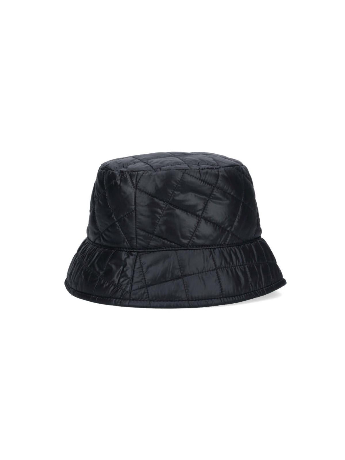 Shop Moncler Quilted Bucket Hat In Black