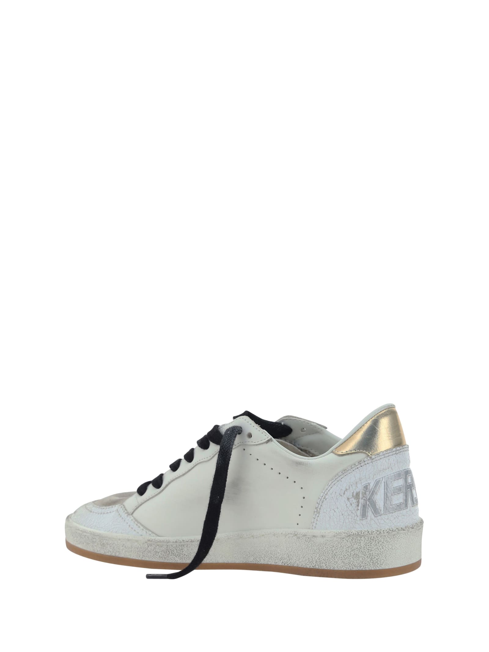 Shop Golden Goose Ballstar Sneakers In White