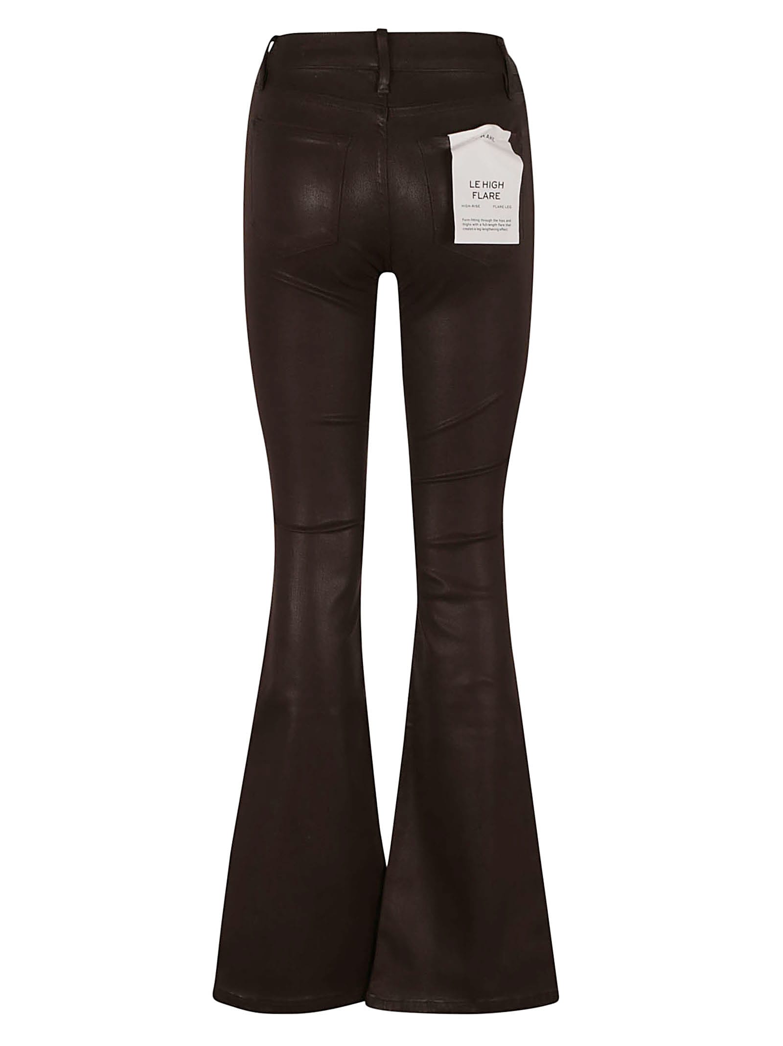 Shop Frame High Flare Jeans In Espresso