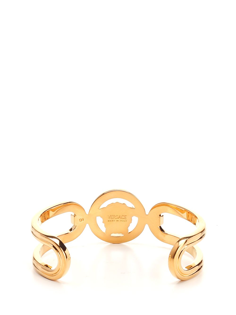 Shop Versace Medusa Cuff Bracelet In Gold