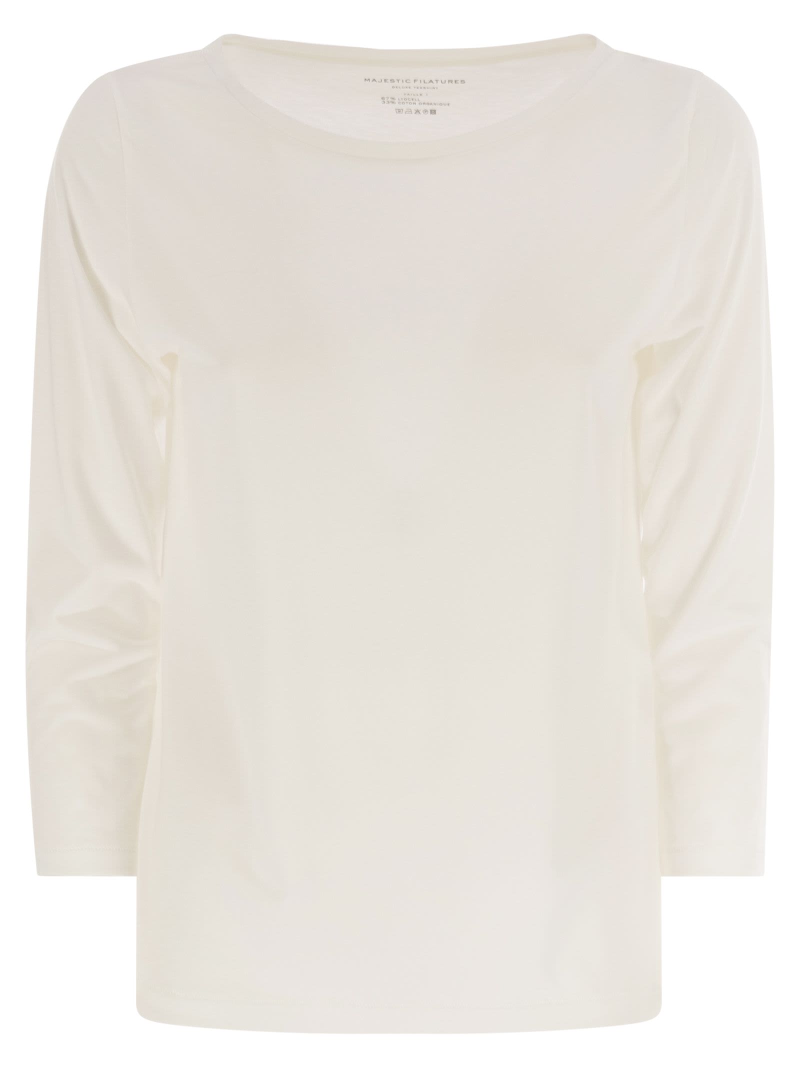 T-shirt With 3/4 Sleeves
