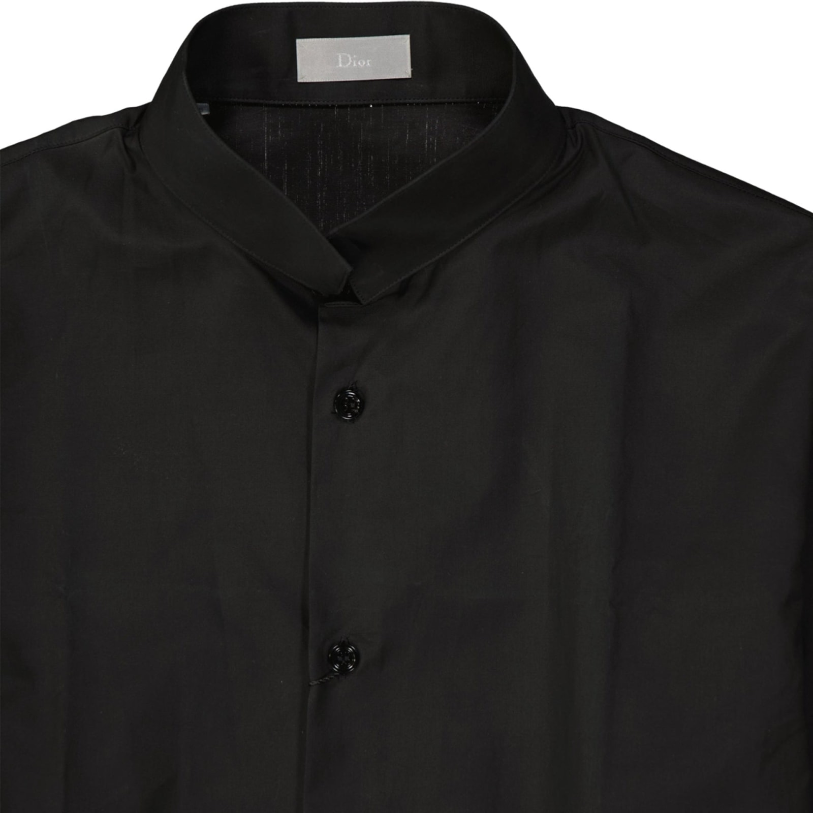 Shop Dior Cotton Shirt In Black