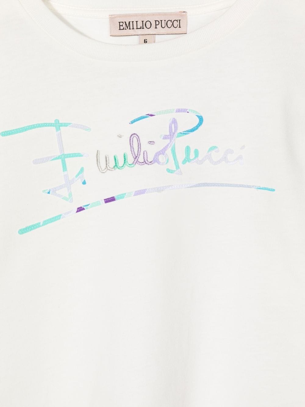 Shop Emilio Pucci T-shirt With Logo In Ivory